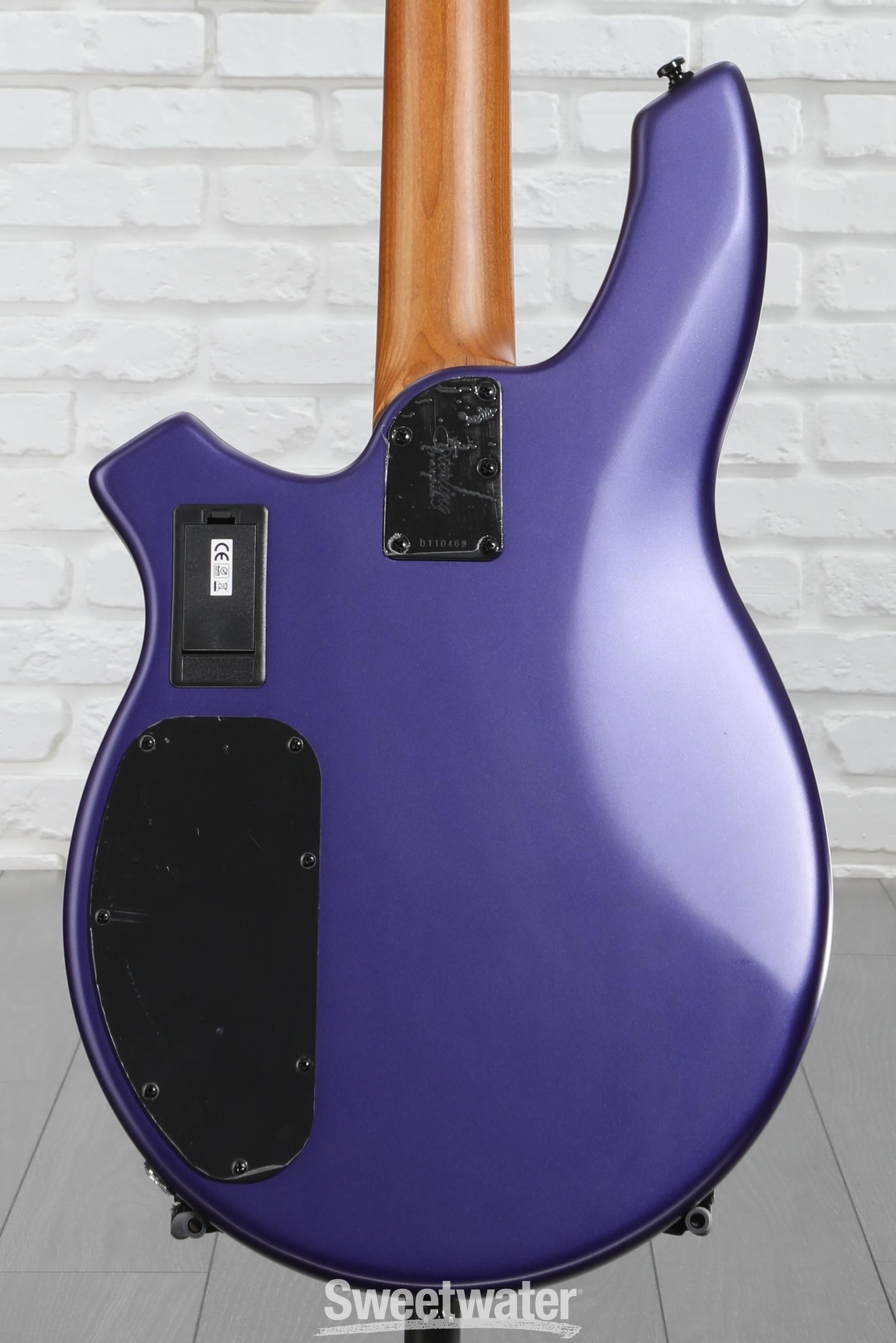 Sterling By Music Man Bongo Electric Bass Guitar - Firemist Purple Satin
