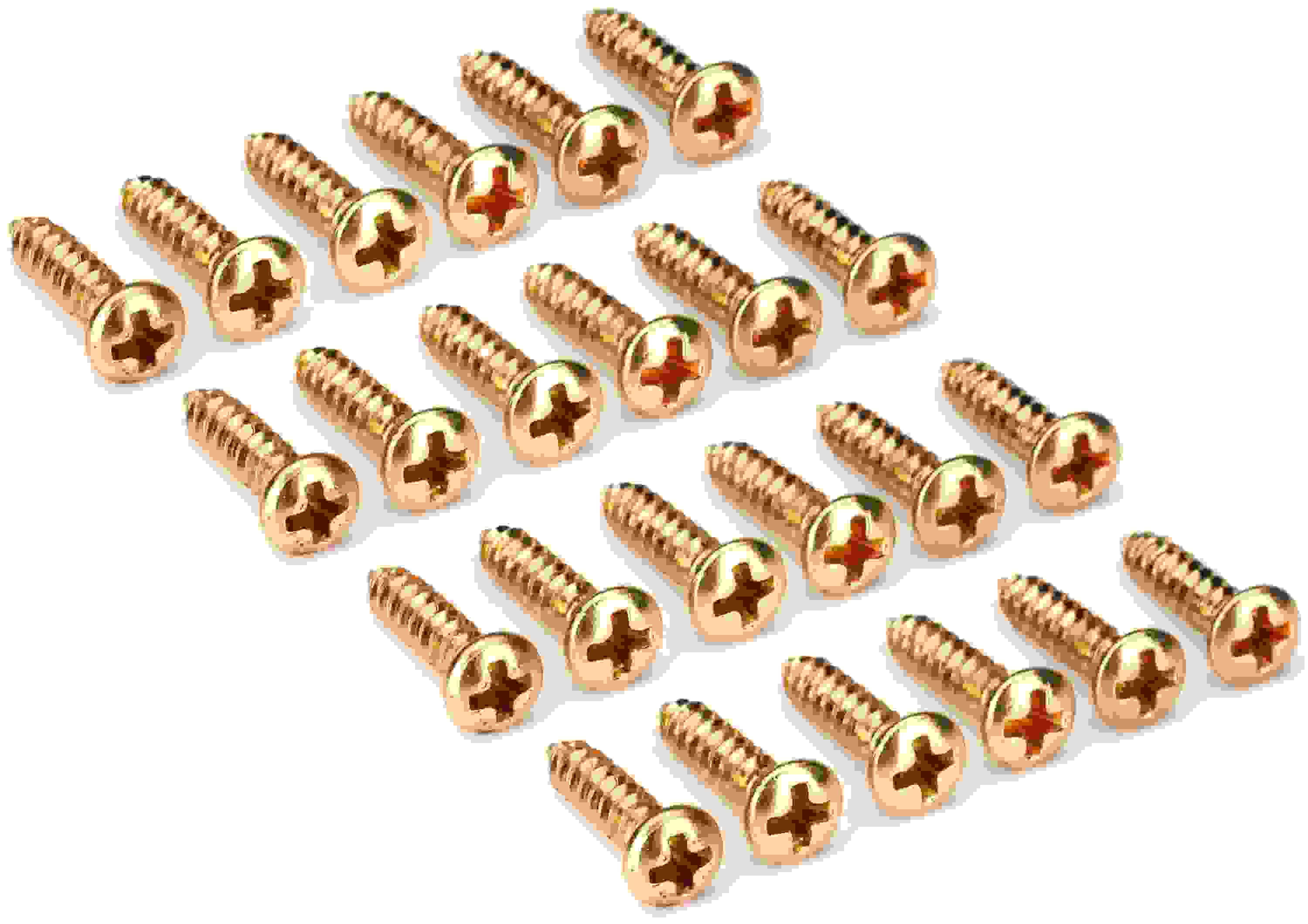 Fender Pickguard/Control Plate Mounting Screws - Gold (Set of 24)