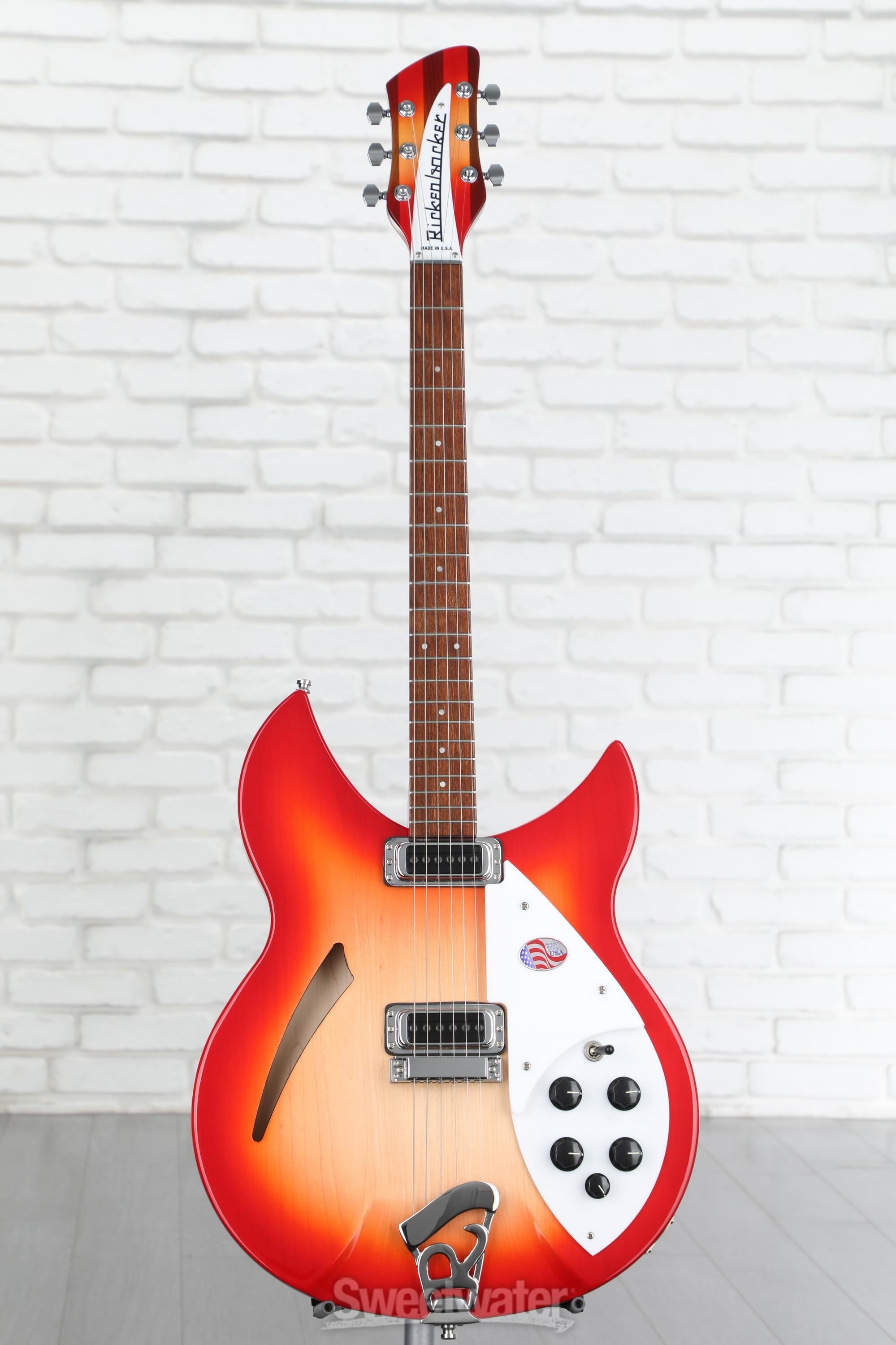 Rickenbacker 330 Thinline Semi-Hollow Electric Guitar - Fireglo | Sweetwater