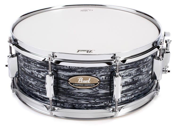 Pearl Limited Edition Maple Snare Drum - 6.5x14, Strata Black