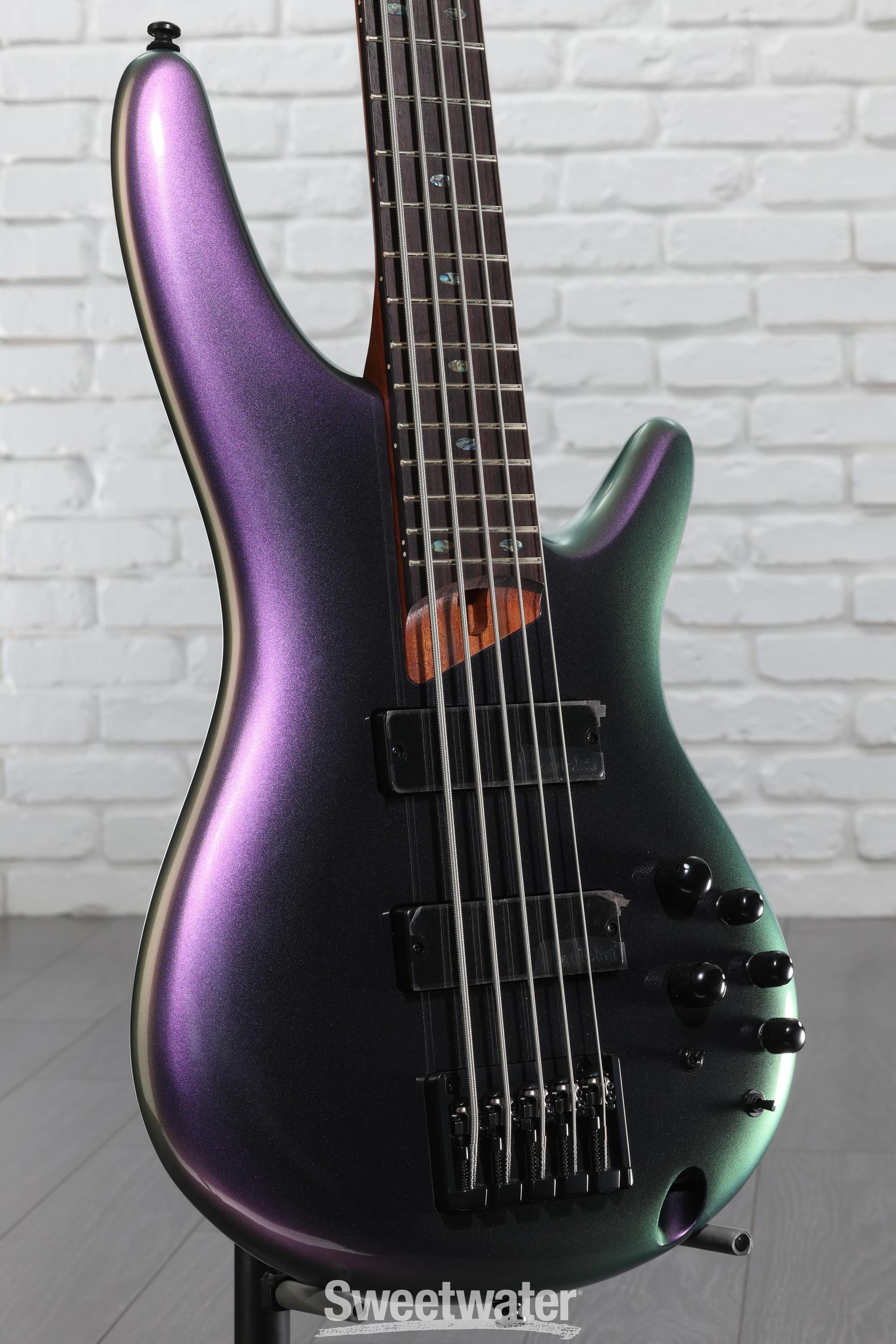 Ibanez SR505E Bass Guitar - Black Aurora Burst | Sweetwater