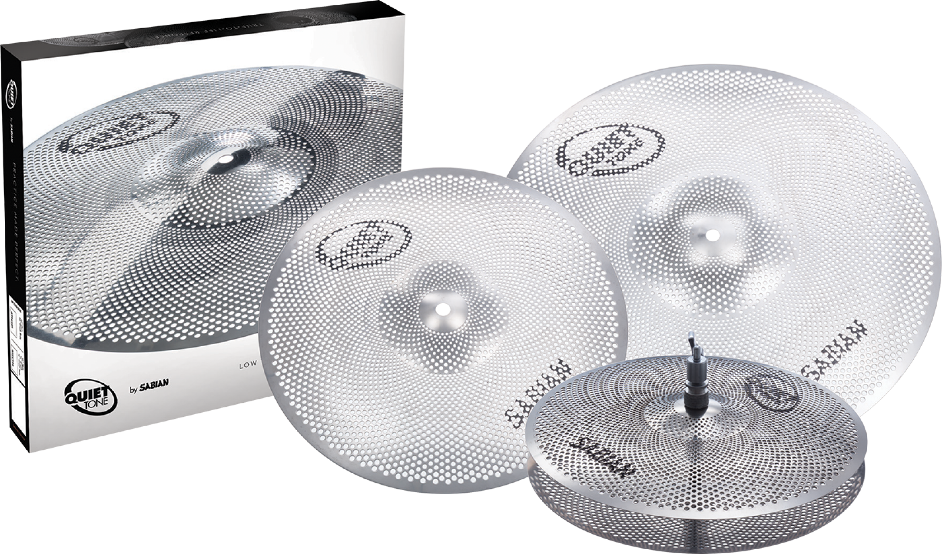 Sabian Quiet Tone Practice Cymbals Set - 13/14/18 inch