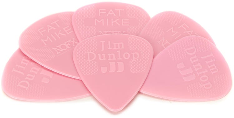 Dunlop Fat Mike Nylon Standard Guitar Picks - .60mm (6-pack)
