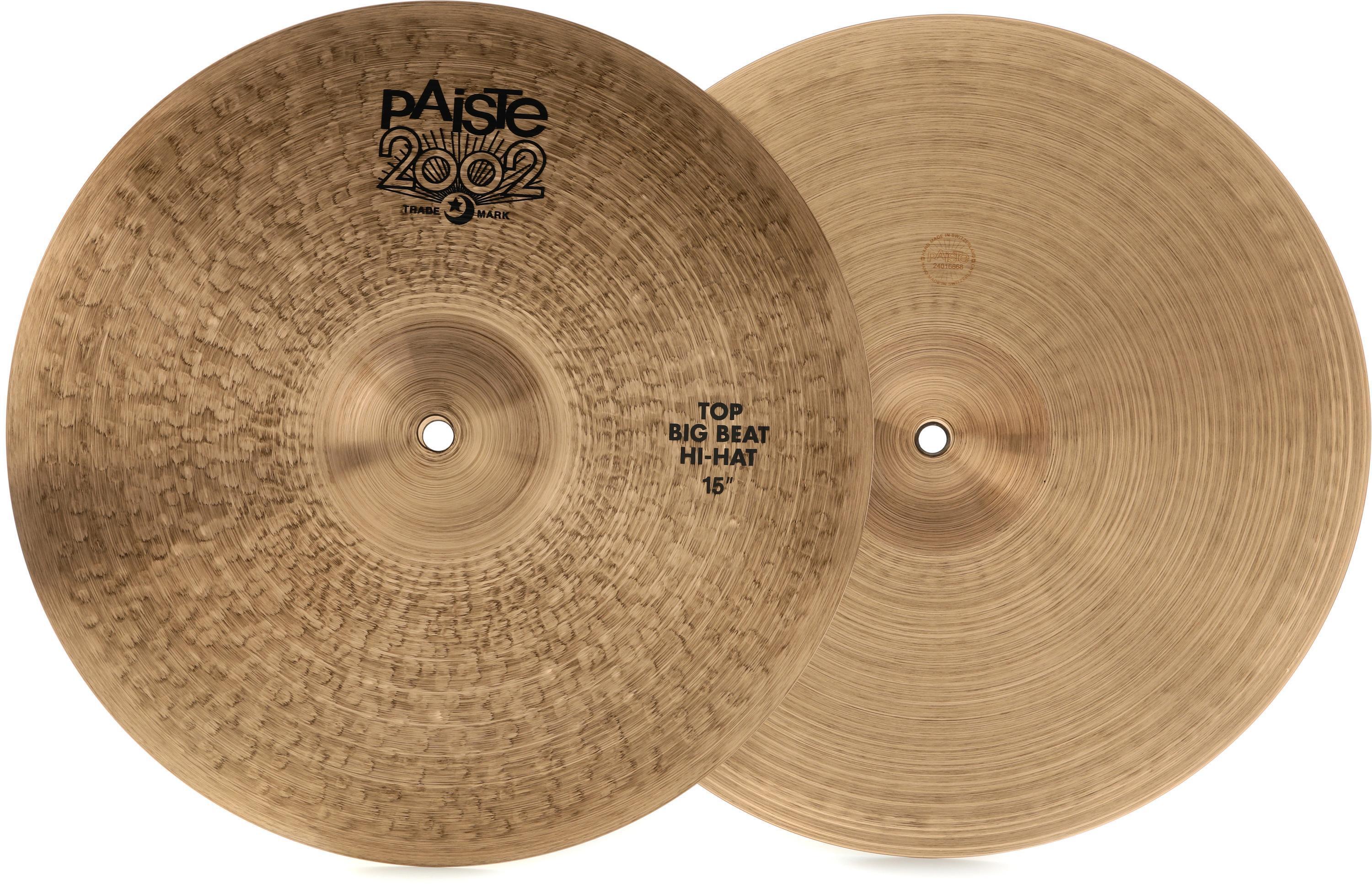 Paiste 15 inch 2002 Big Beat Hi-hat Cymbals | Sweetwater