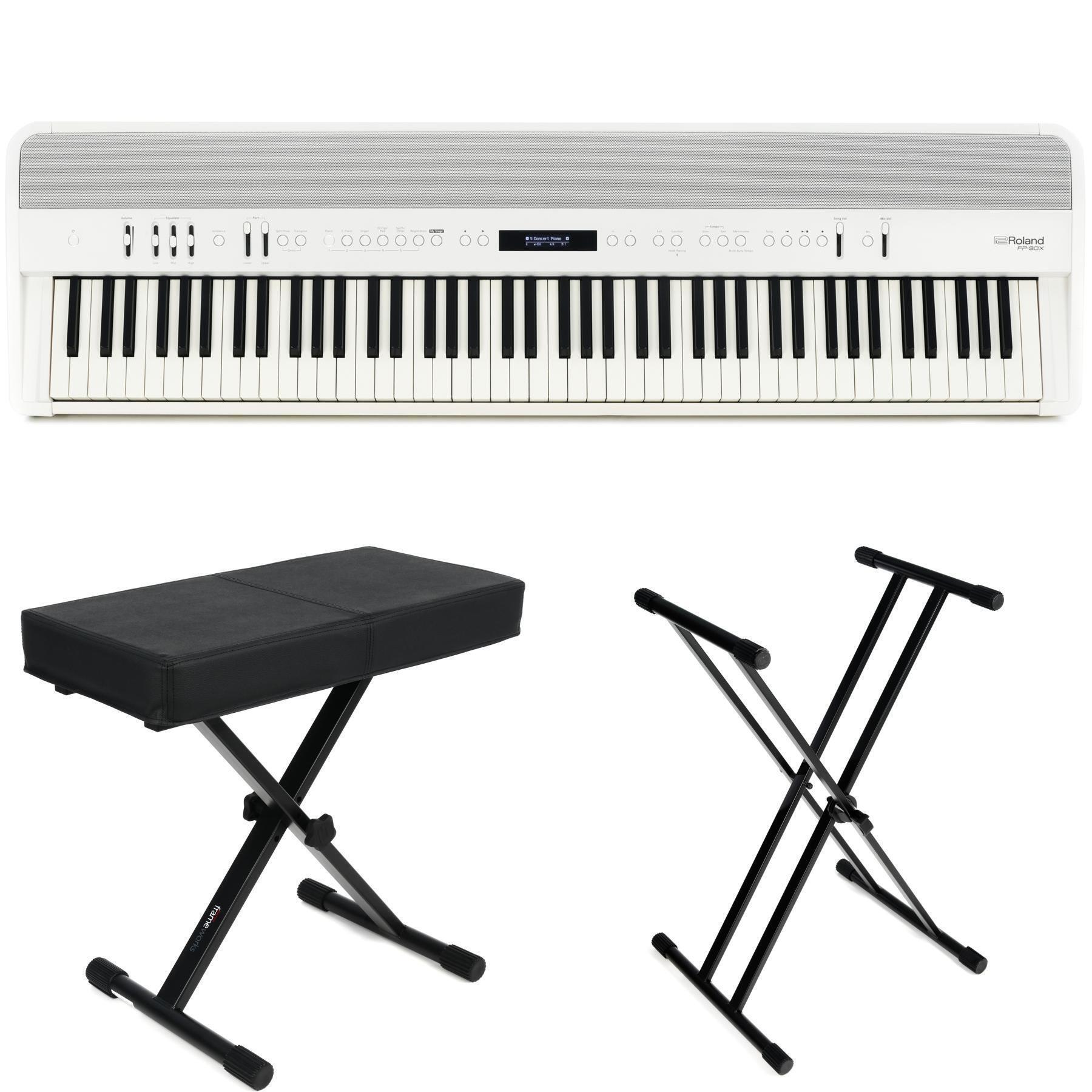 Photo of Roland FP-90X Digital Piano Essentials Bundle- White