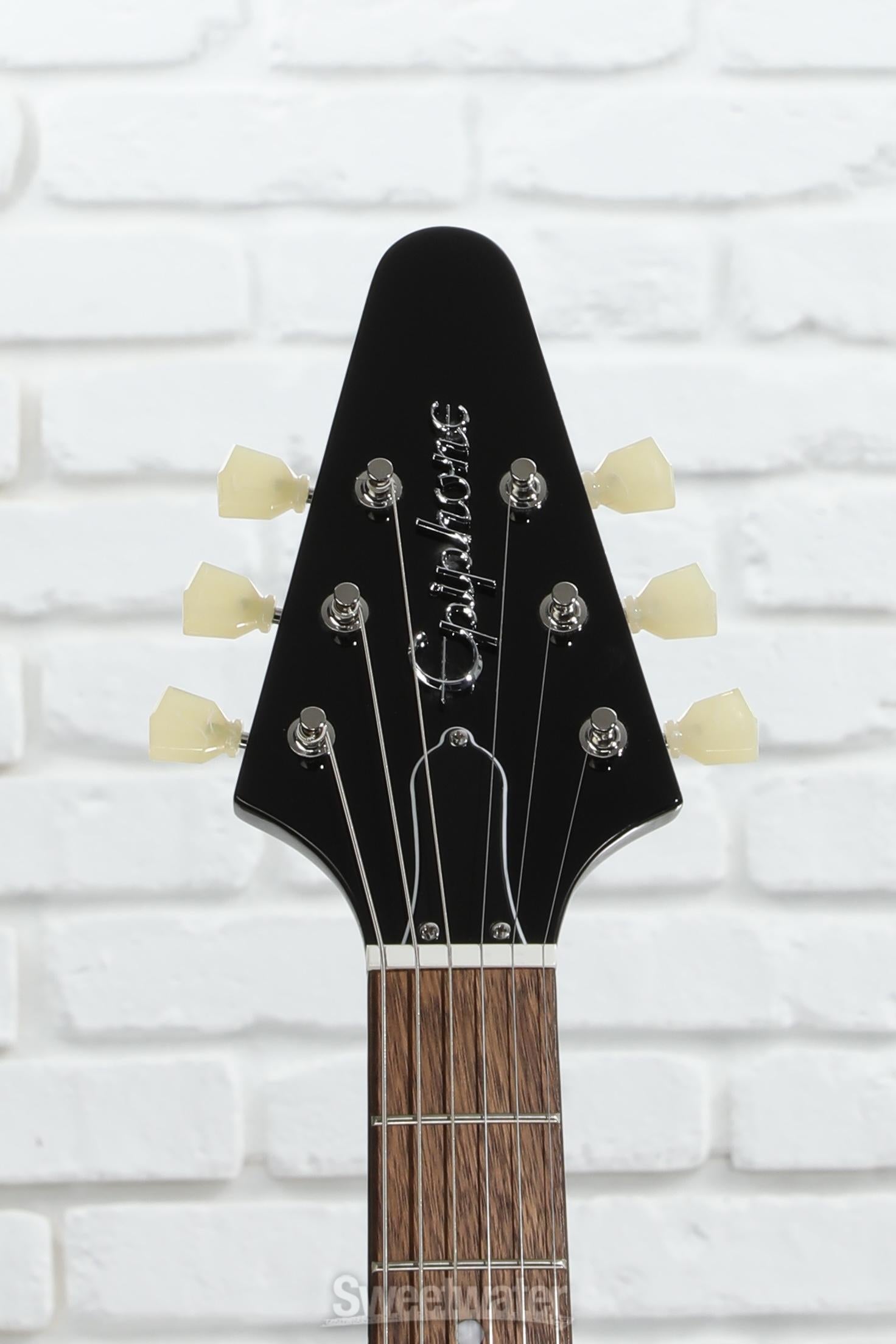 Epiphone by Gibson Flying V ブラックエボニー 99年 Epiphone by Gibson Flying V ブラックエボニー 99年 - メルカリ