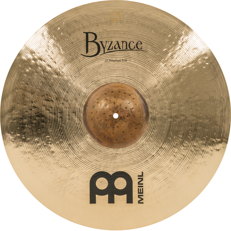 Meinl Cymbals Byzance Brilliant Polyphonic Ride Cymbal - 22 inches