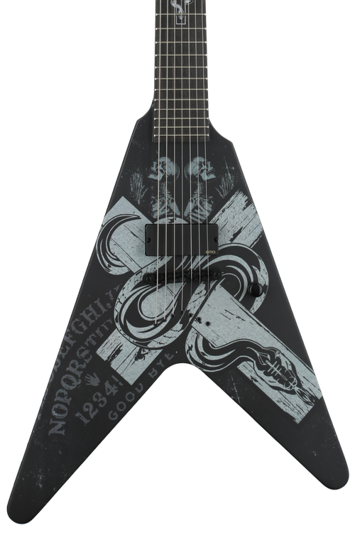 Schecter Chris Howorth V-7 Snake Cross - Satin Black | Sweetwater