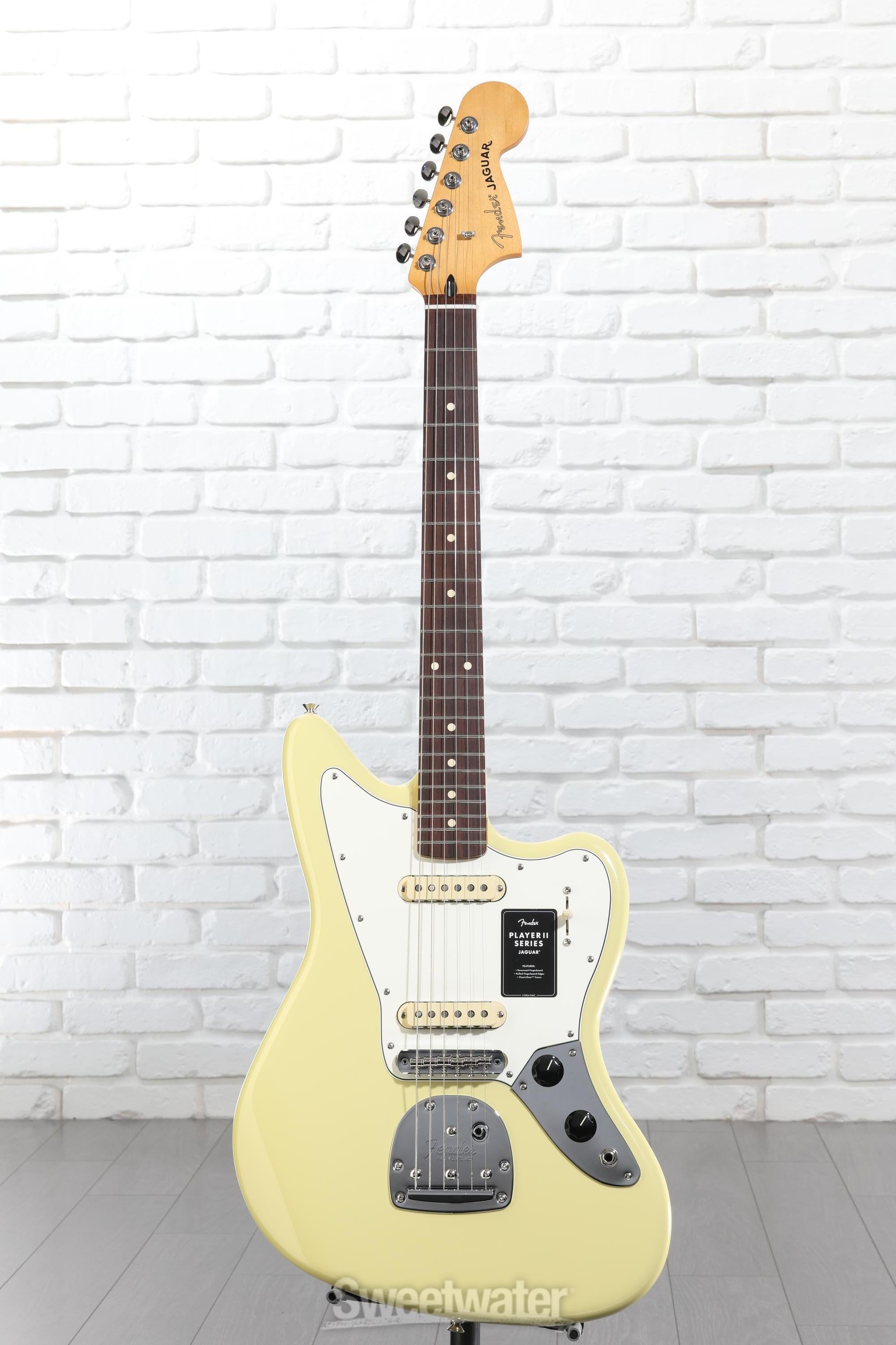 Fender Player II Jaguar Electric Guitar - Hialeah Yellow | Sweetwater