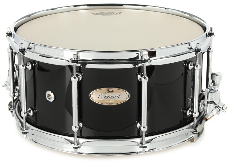 Pearl 14 x 6.5 6Ply Maple Philharmonic Concert Snare Drum - Piano Black