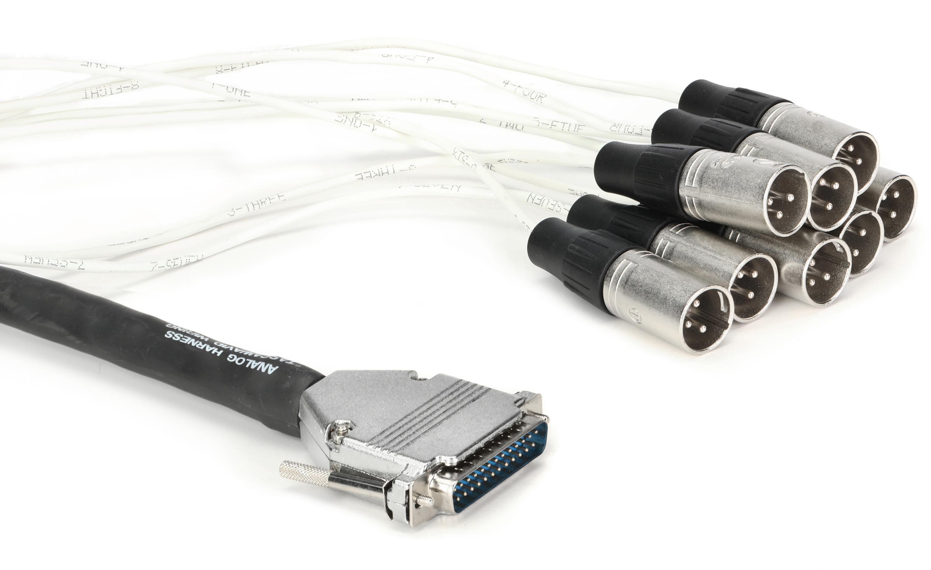 Pro Co DA88XM-5 8-channel DB25 to XLR Male Snake - 5 foot | Sweetwater