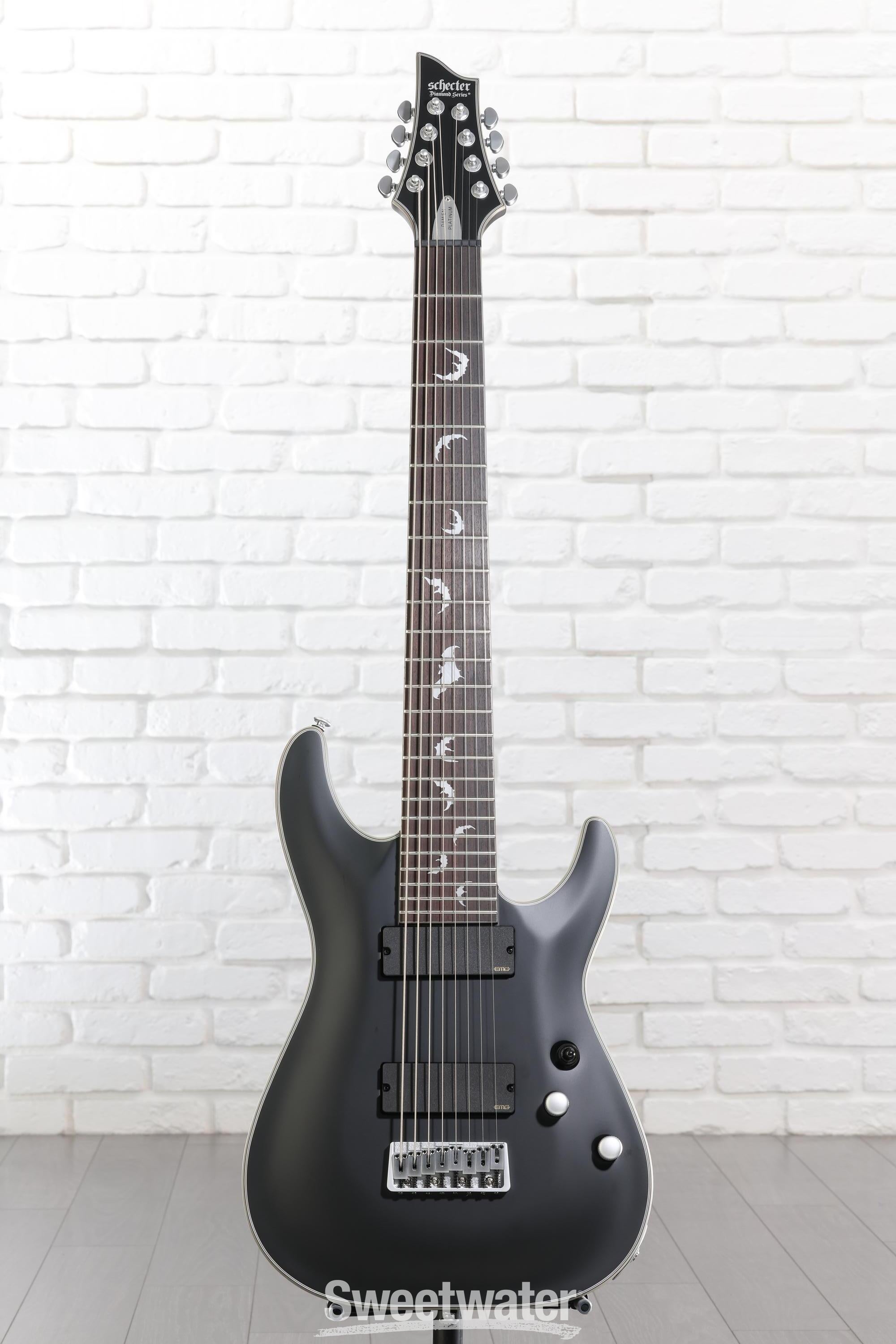 Schecter Damien Platinum 8 - Satin Black | Sweetwater
