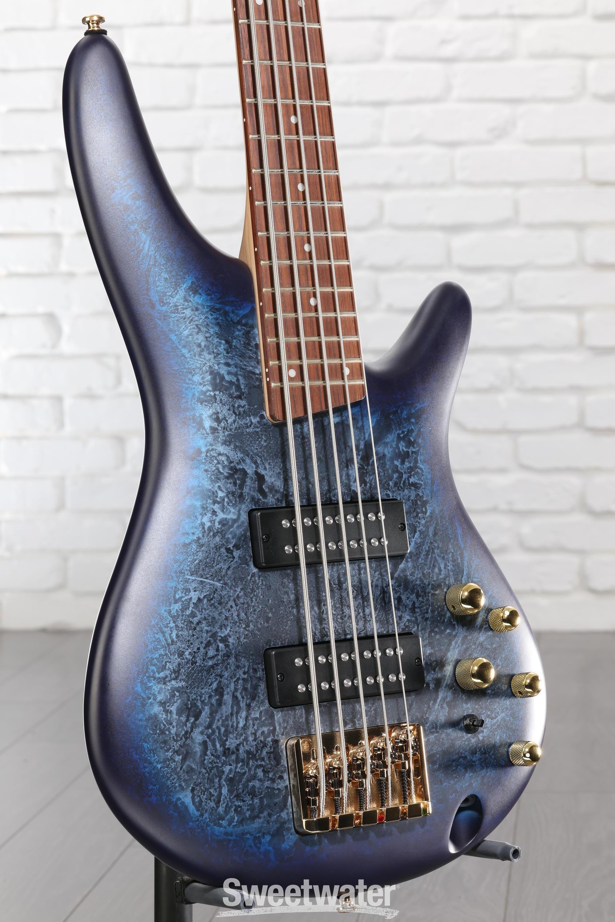 Photo of Ibanez SR305EDX 5-string Bass Guitar - Cosmic Blue Frozen Matte