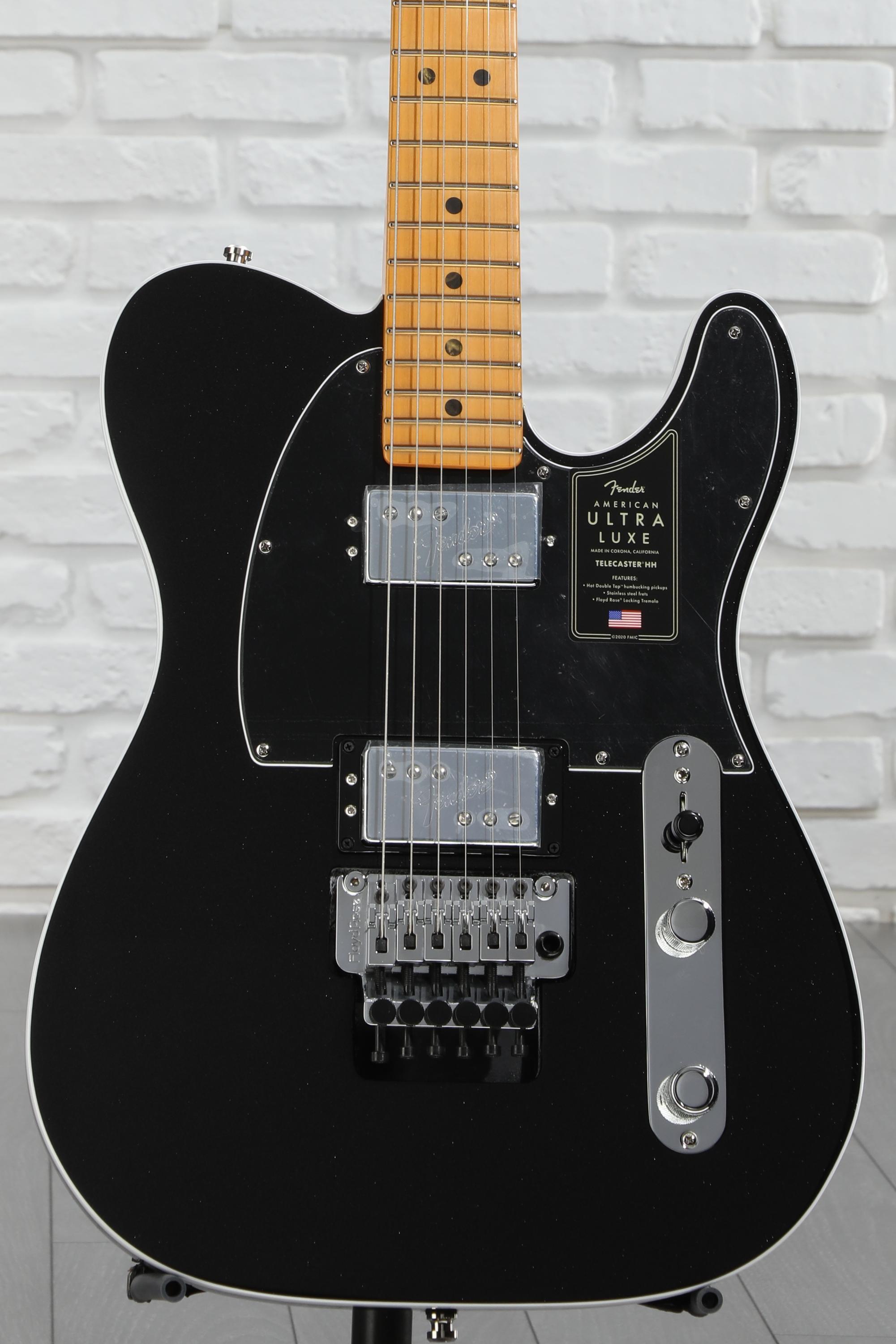 Fender American Ultra Luxe Telecaster Floyd Rose HH - Mystic Black