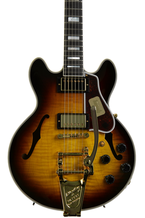 Gibson Custom CS-356 - Vintage Sunburst, Bigsby | Sweetwater