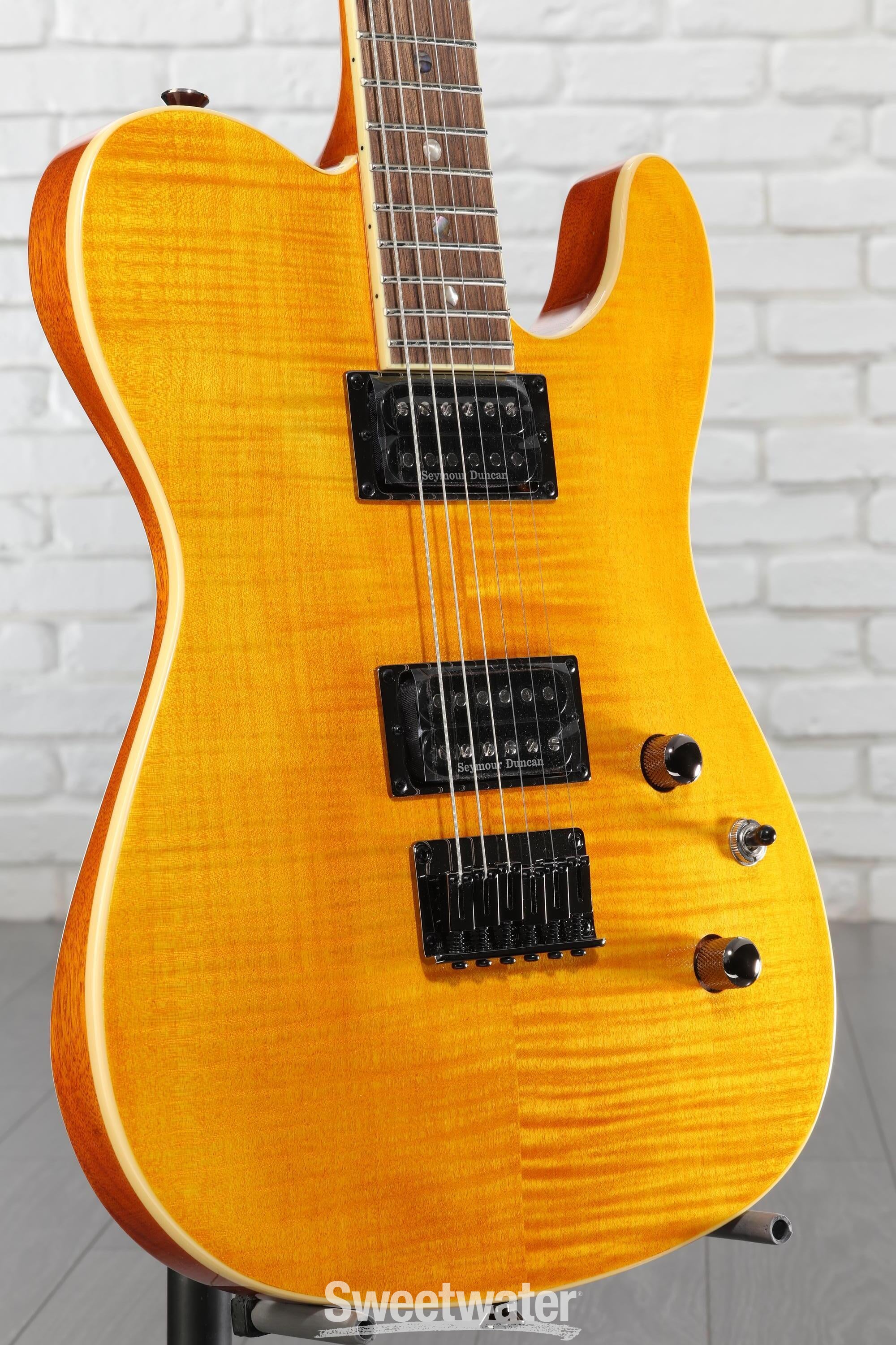 Fender Custom Telecaster FMT HH アンバー Fender Special Edition Custom Telecaster FMT HH - Amber | Sweetwater