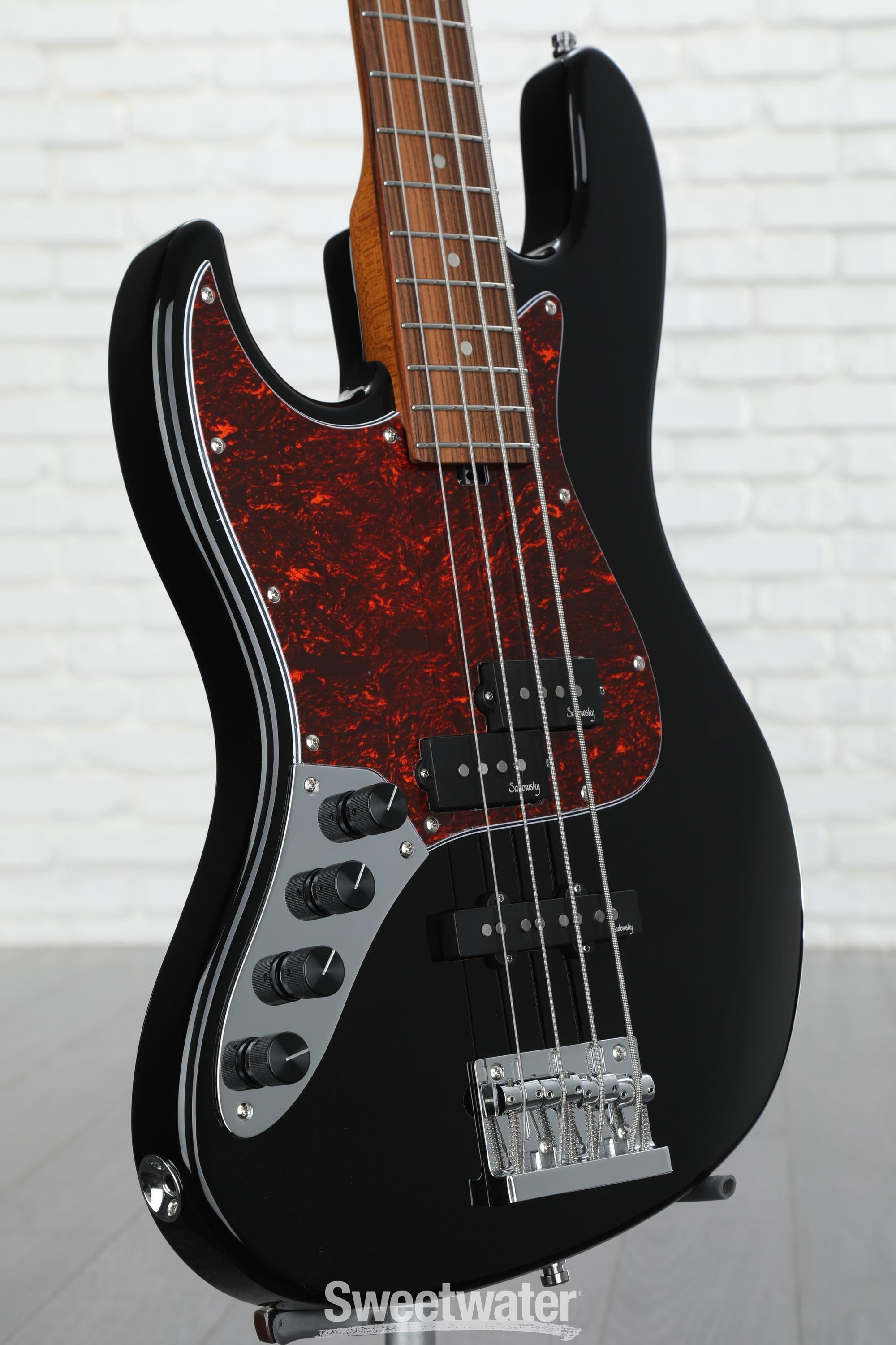 Photo of Sadowsky MetroExpress 21-fret Hybrid PJ Left-handed 4-string Bass - Black