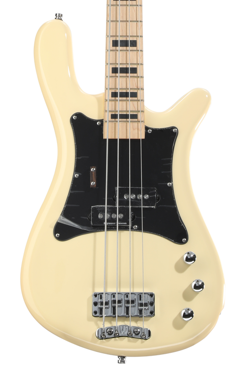 Warwick RockBass Artist Line Adam Clayton 4-string Bass Guitar - Solid Crème White