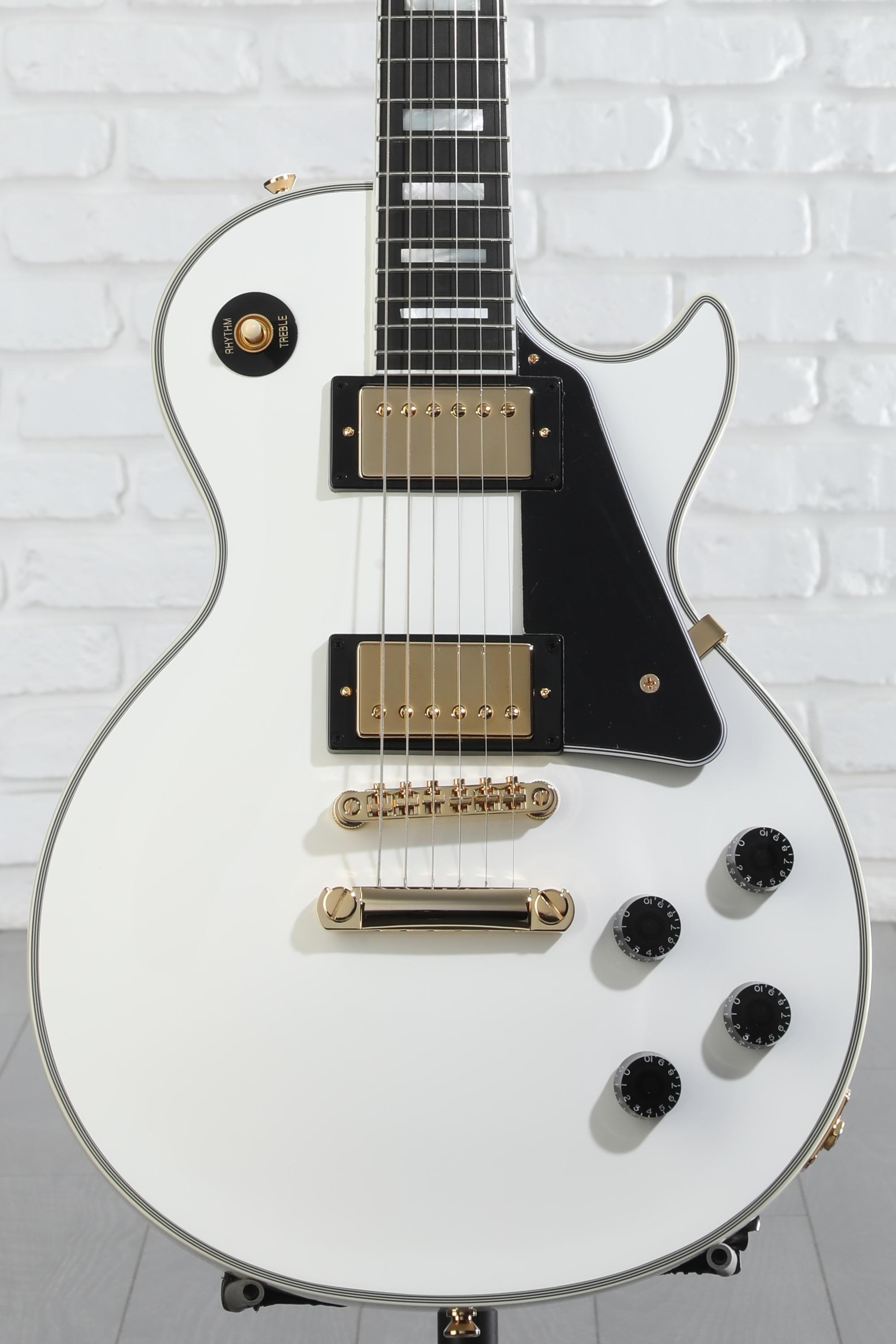 Epiphone Les Paul Custom Electric Guitar - Alpine White | Sweetwater