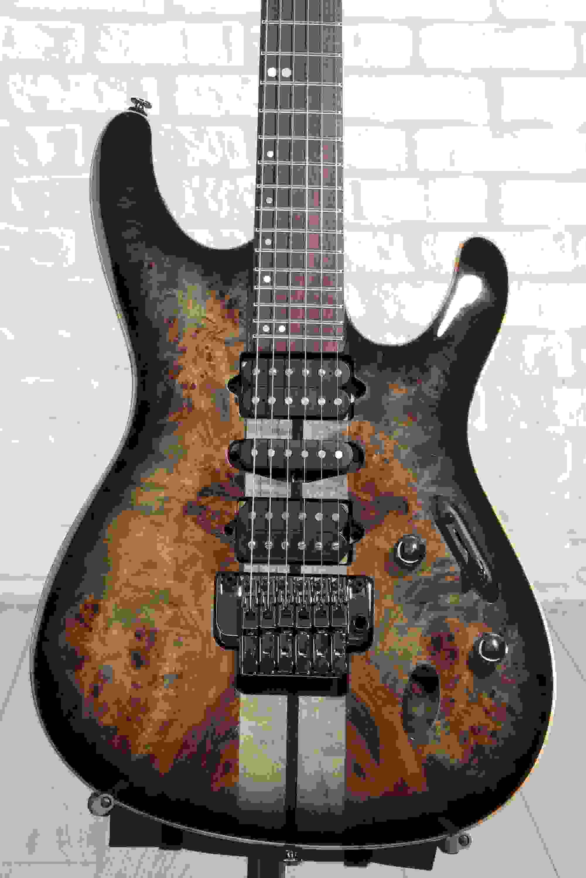 Ibanez Premium S1070PBZ Electric Guitar - Charcoal Black Burst