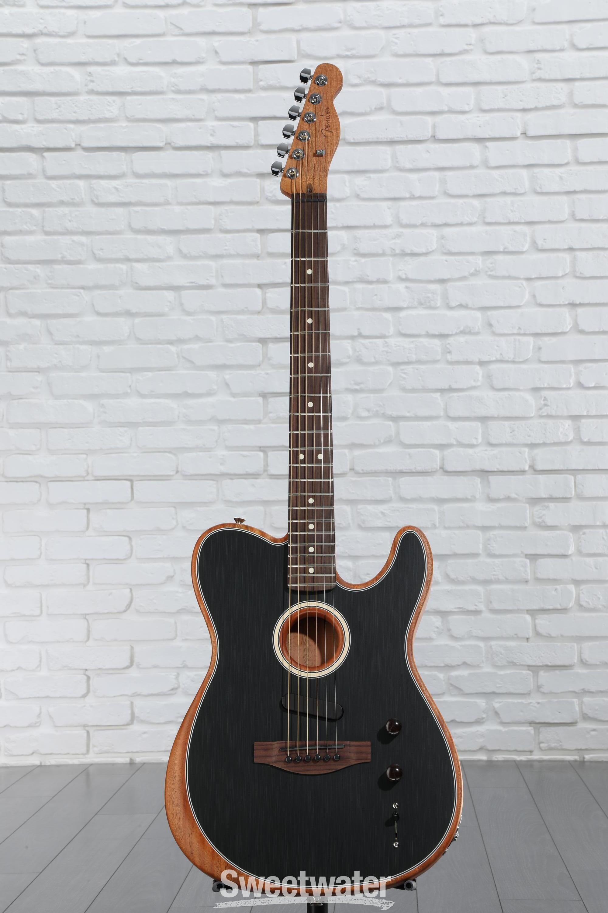 ギター Acoustasonic Player Telecaster Black Fender Acoustasonic Player Telecaster Acoustic-Electric
