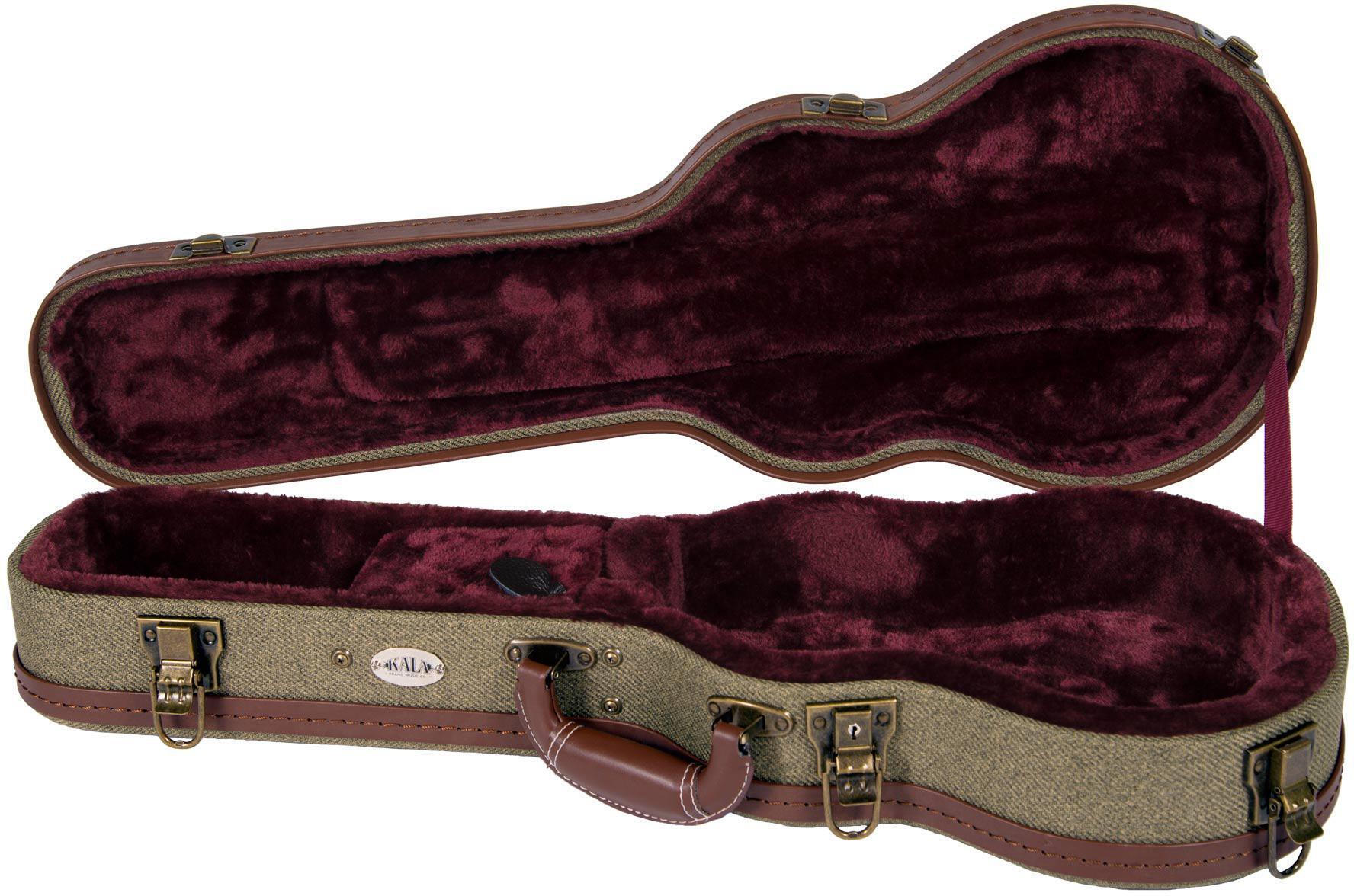Photo of Kala Archtop Tenor Ukulele Hard Case - Olive Tweed