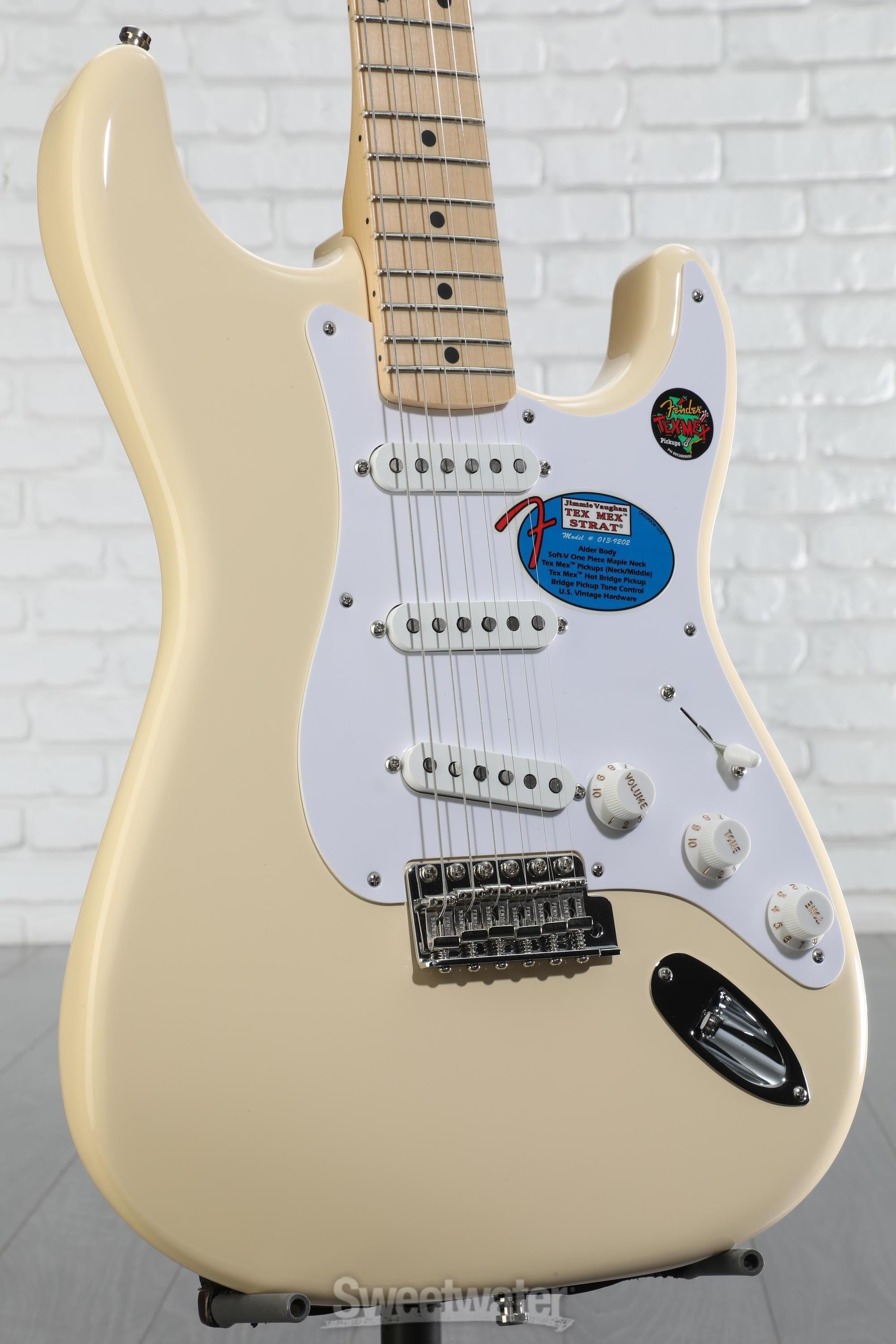 Fender Jimmie Vaughan Tex-Mex Stratocaster - Olympic White with