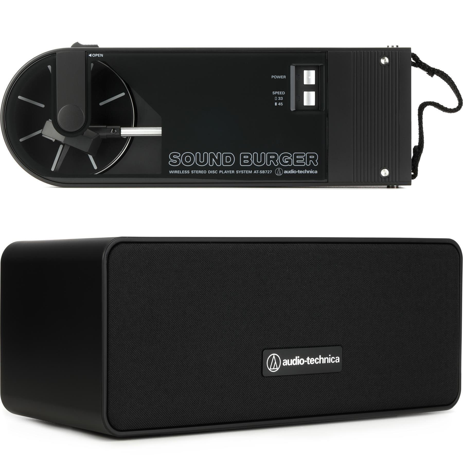 Audio-Technica Sound Burger Portable Bluetooth Turntable with Speaker ...