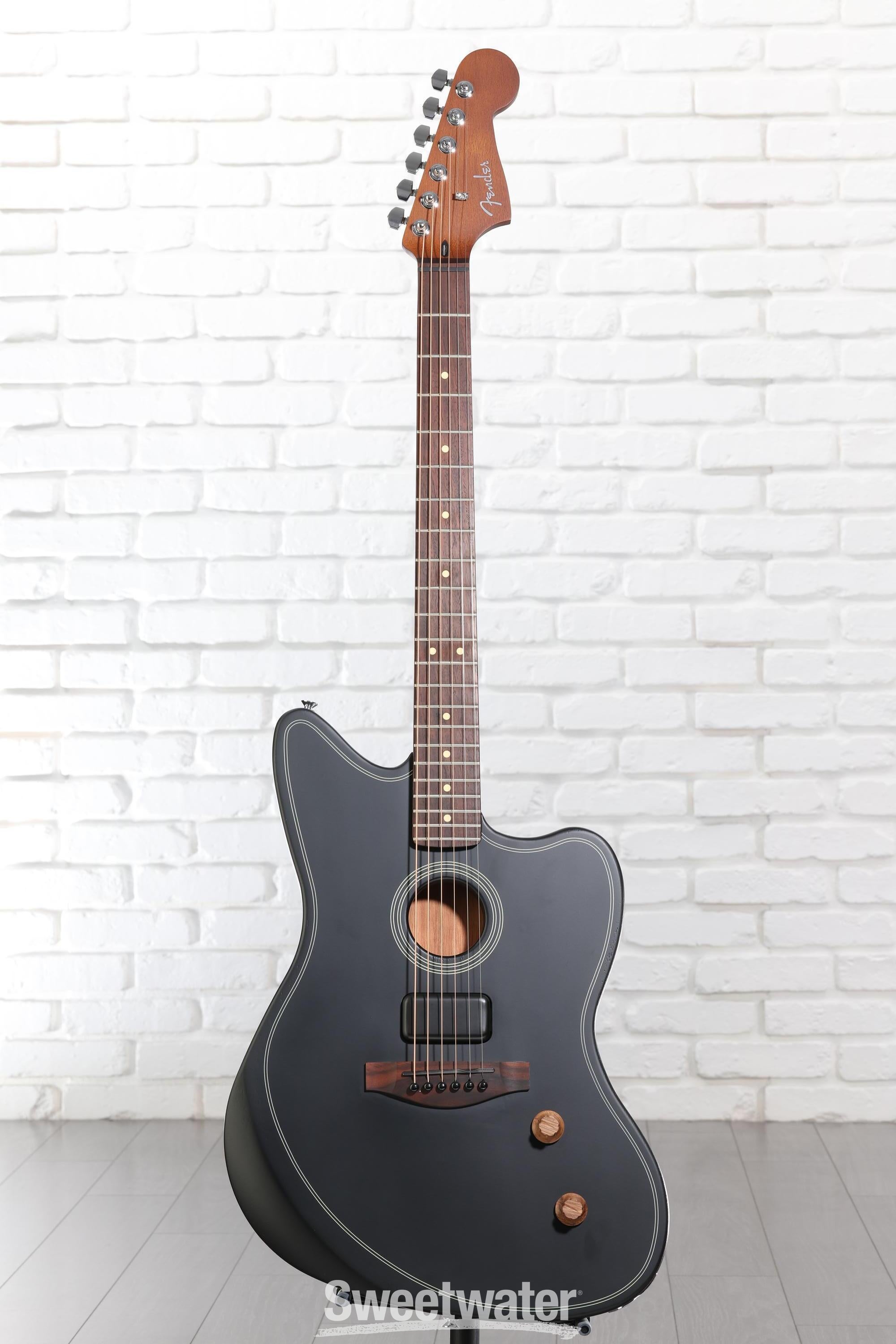 ギター Fender Acoustasonic Jazzmaster Black Fender_MIM_Acoustasonic_Jazzma