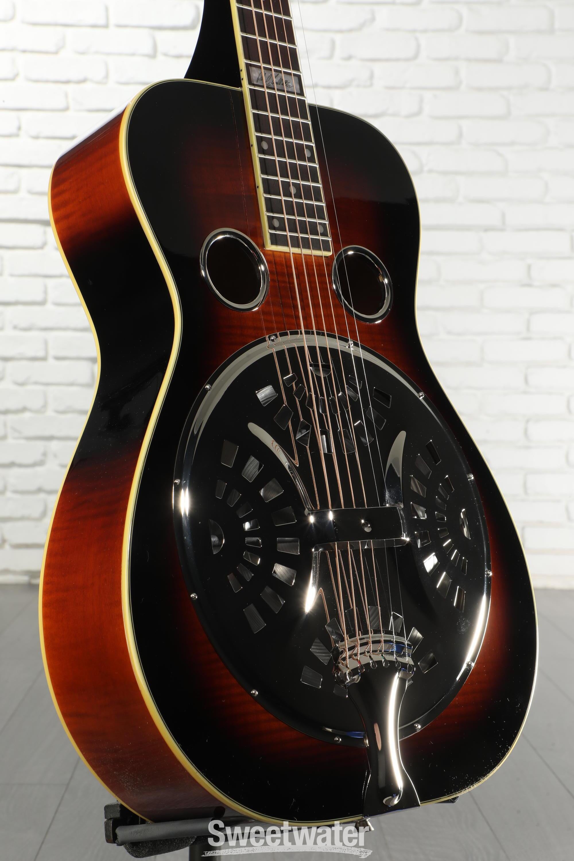 Photo of Recording King Phil Leadbetter Signature Squareneck Resonator Guitar - Sunburst