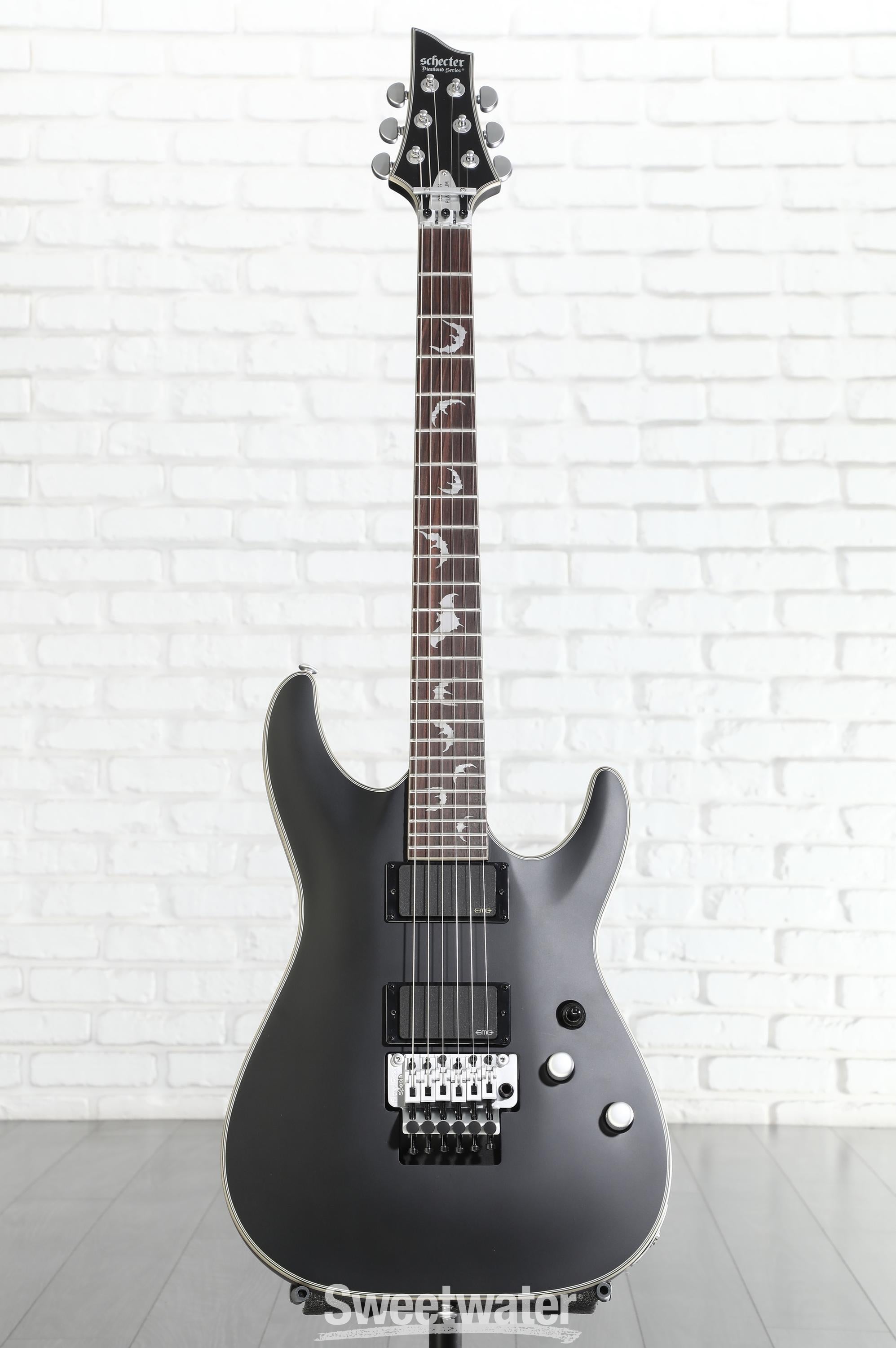Schecter Damien Platinum 6 FR - Satin Black | Sweetwater