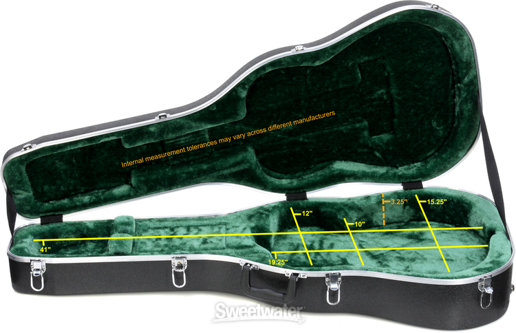 Martin 12D0002 000-14F Acoustic Guitar Case - Black/Green
