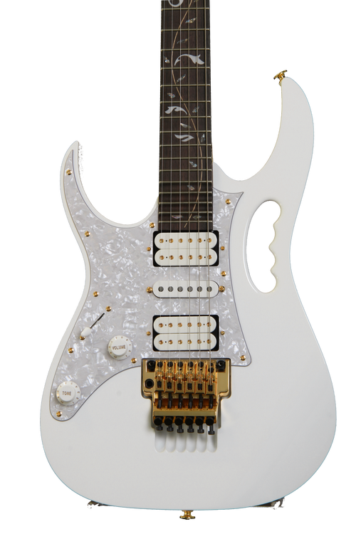 Ibanez JEM7V Steve Vai Signature - Left-handed, White Reviews | Sweetwater