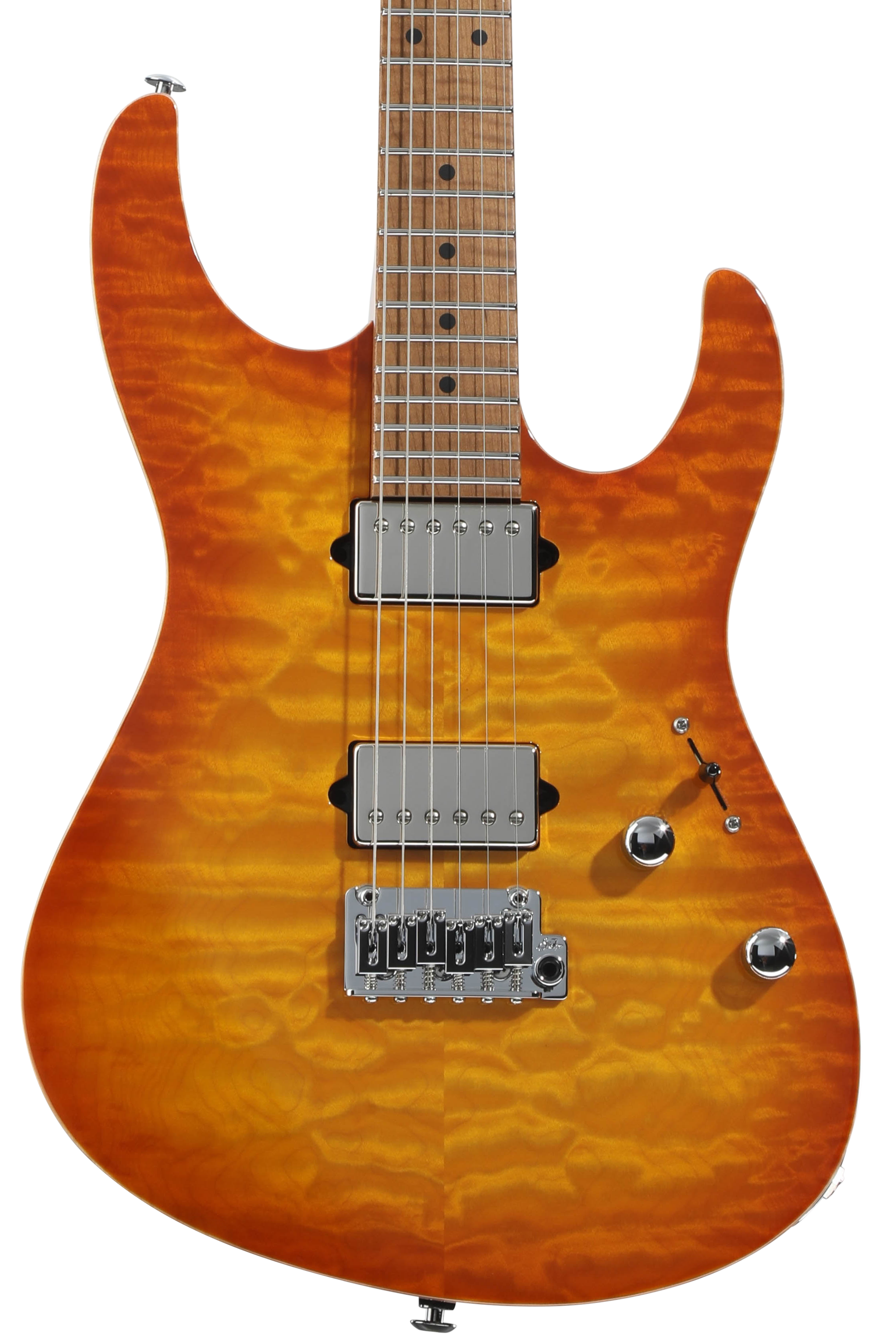 Suhr Modern Custom Electric Guitar - Satin Trans Black Burst