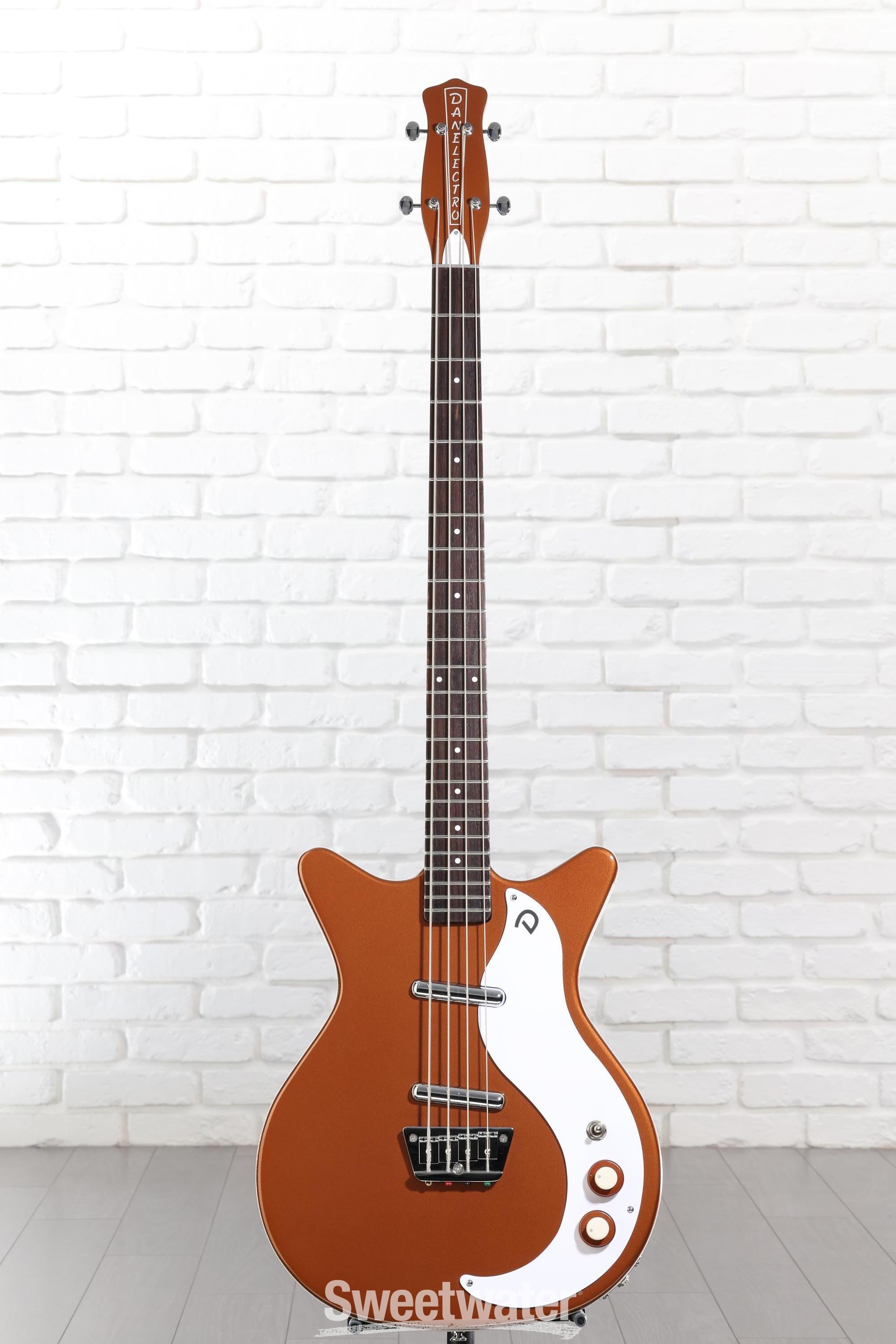 Danelectro '59DC Short Scale Bass Guitar - Copper | Sweetwater