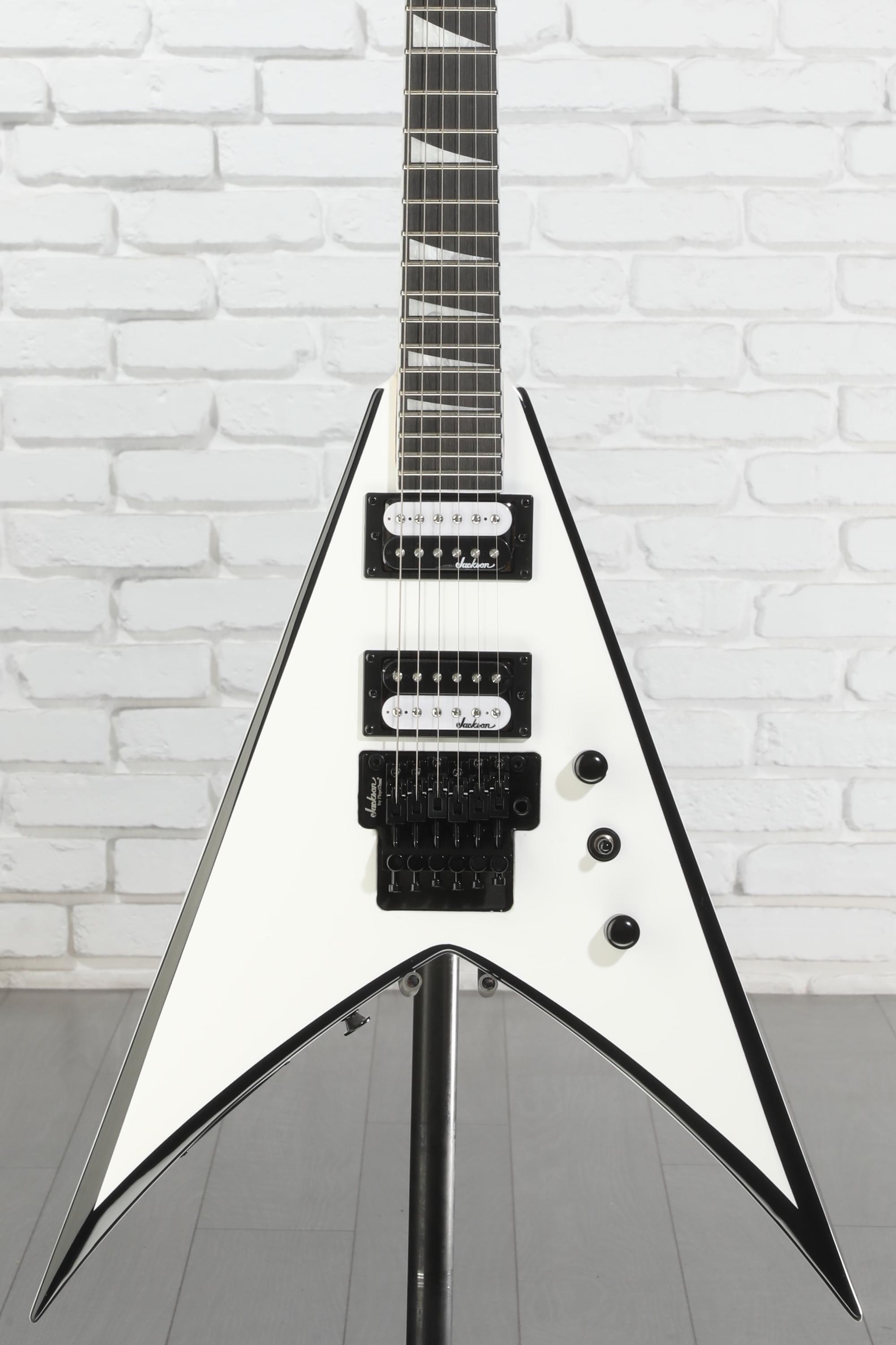 【美品】Jackson KING V VS32 White with Black Jackson JS Series King V JS32 - White with Black Bevels | Sweetwater