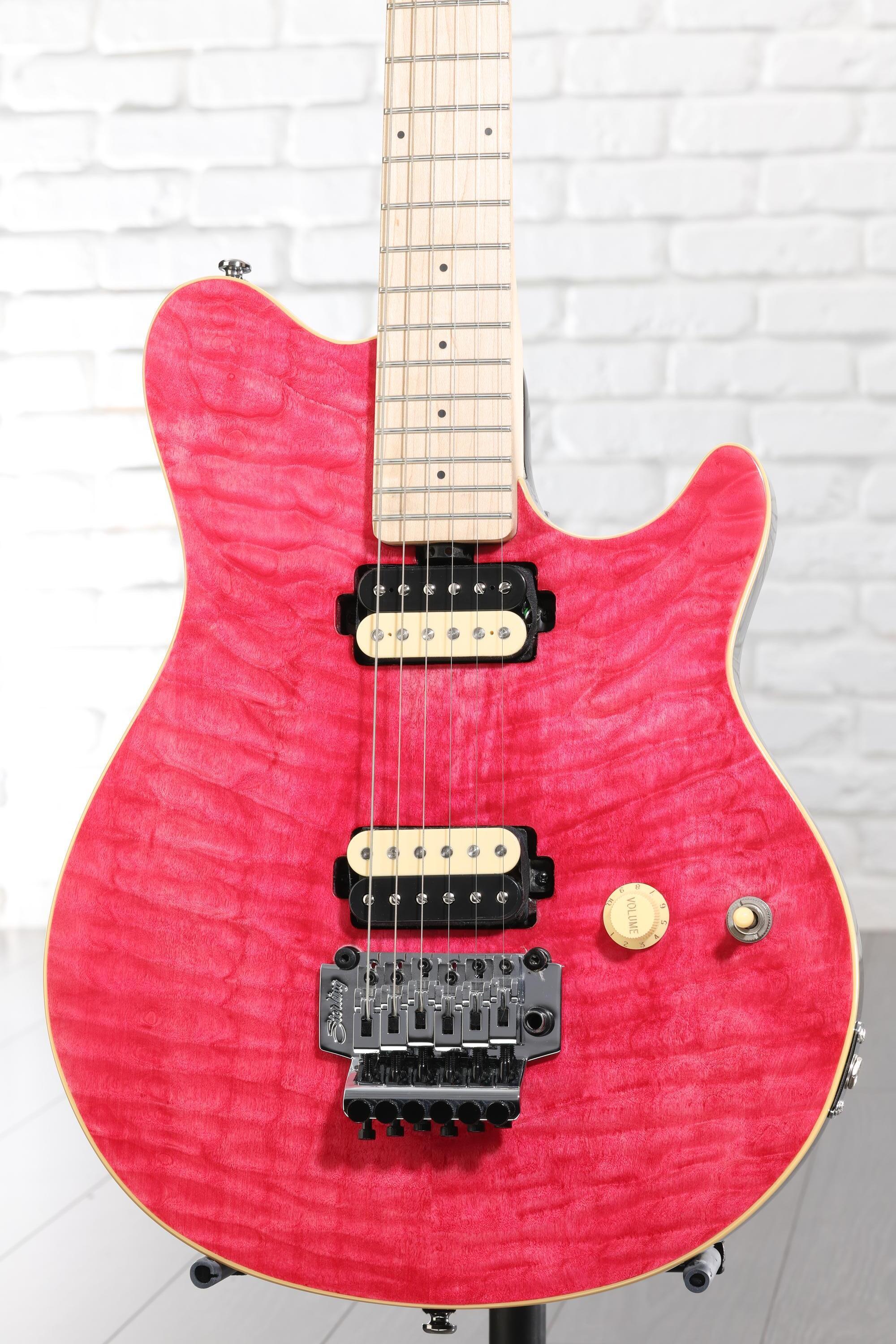 Sterling By Music Man Axis Quilted Maple Electric Guitar - Trans