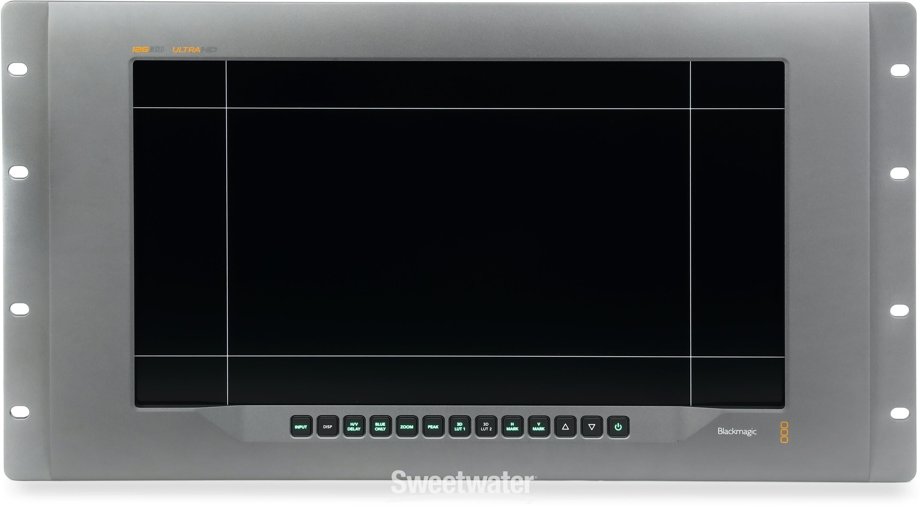 Blackmagic Design SmartView 4K 2 15.6-inch Ultra HD 12G-SDI Broadcast Rack  Monitor