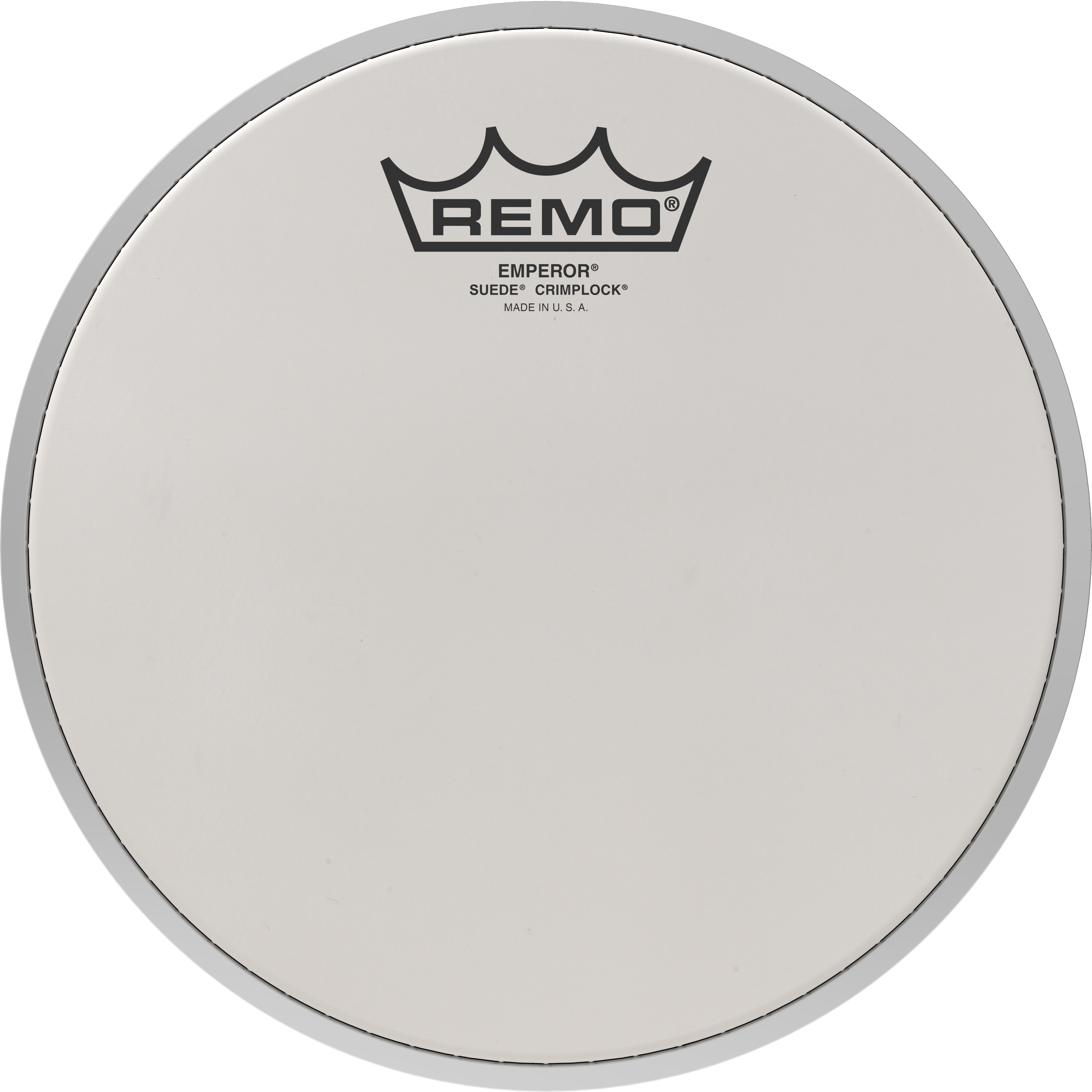Photo of Remo Emperor Suede Crimplock Marching Tenor Drumhead - 8 inches