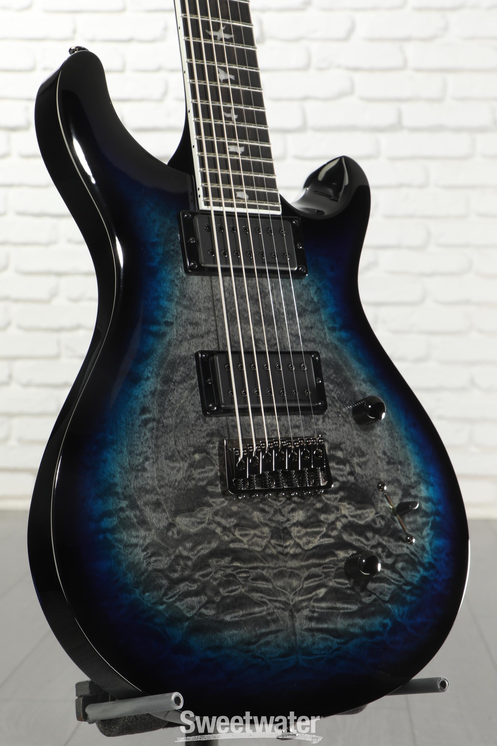 Photo of PRS SE Mark Holcomb SVN Signature 7-string Electric Guitar - Holcomb Blue Burst