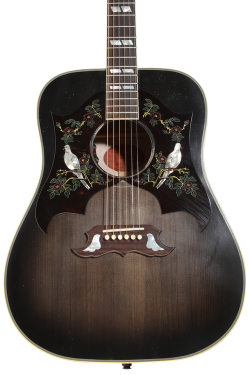 ギター Gibson Acoustic Limited Dove Trans Ebony Gibson Acoustic Dove Double Pickguard Acoustic-electric Guitar