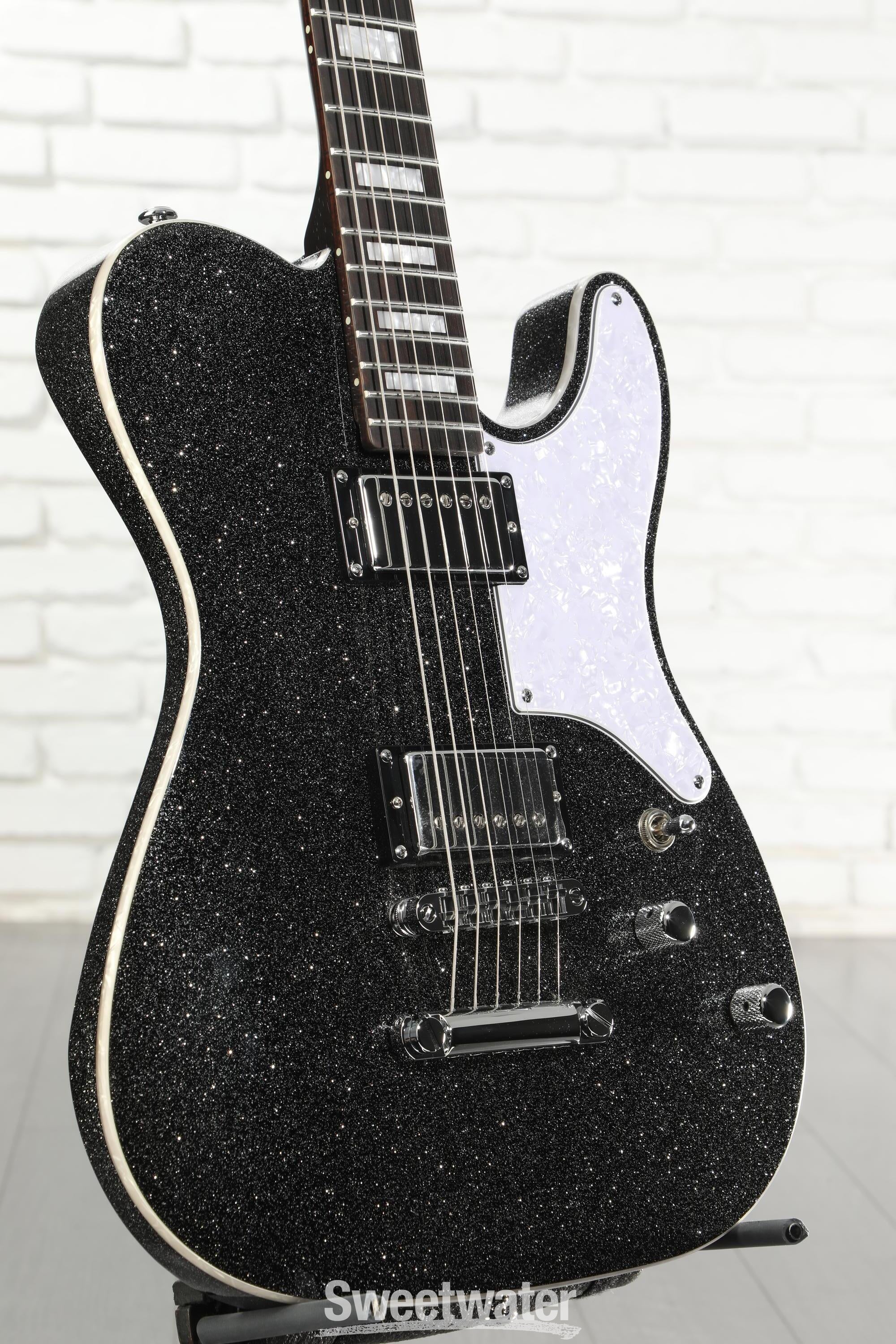 Schecter Jack Fowler PT Signature Electric Guitar - Black Sparkle