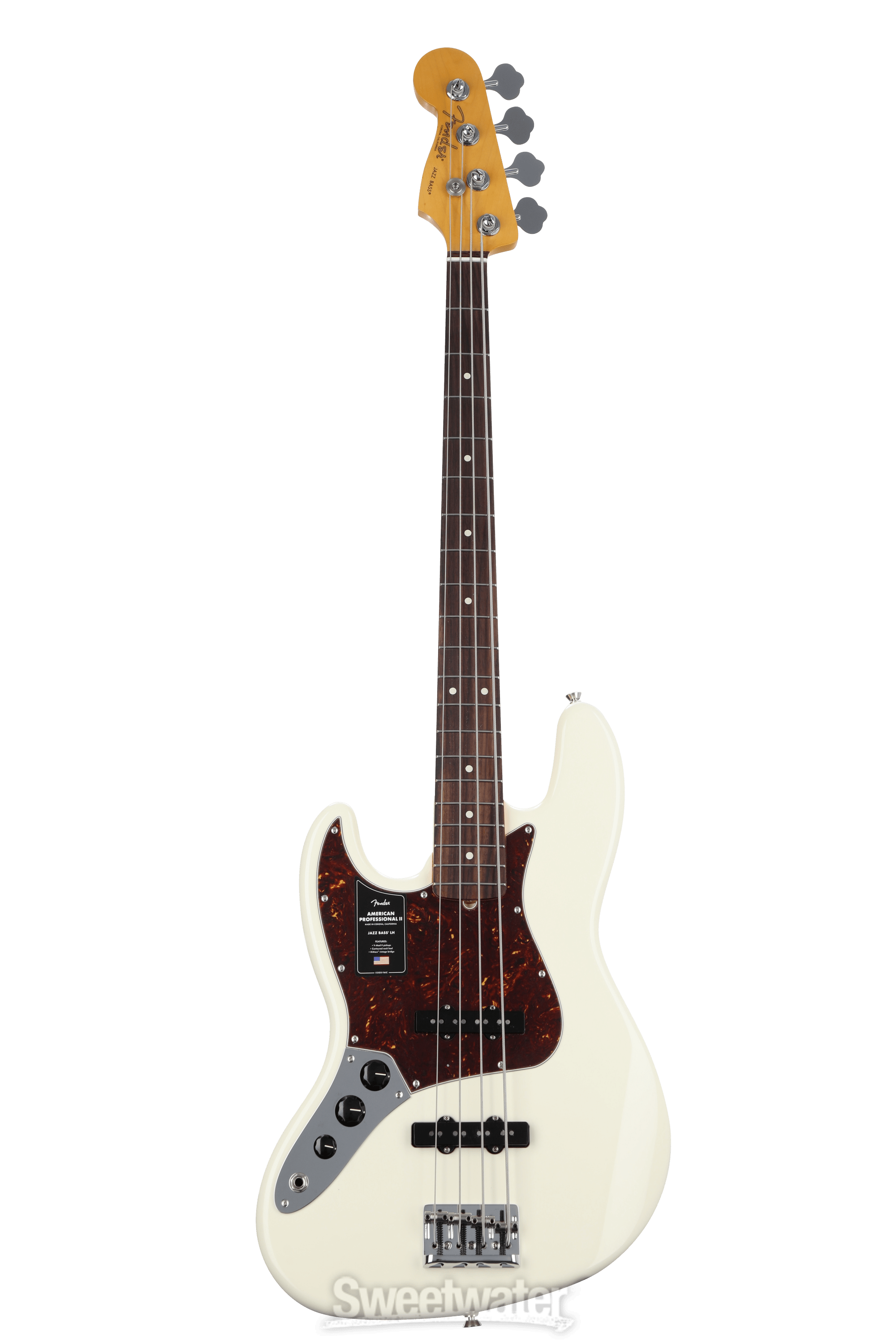 Fender American Professional II Jazz Bass Left-handed - Olympic Fender American Professional II Jazz Bass Left-handed - Olympic