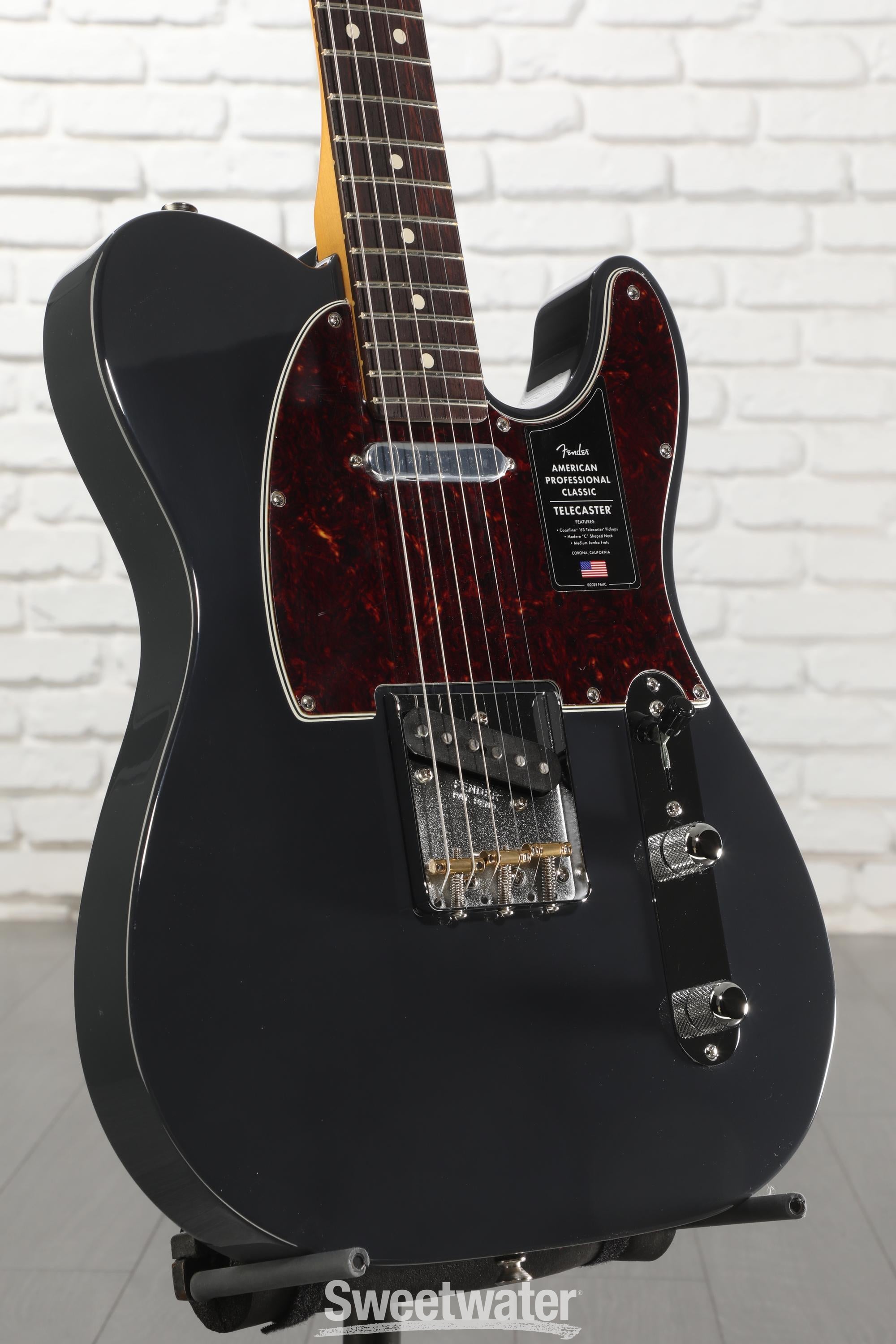 Photo of Fender American Professional Classic Telecaster Electric Guitar - Faded Black