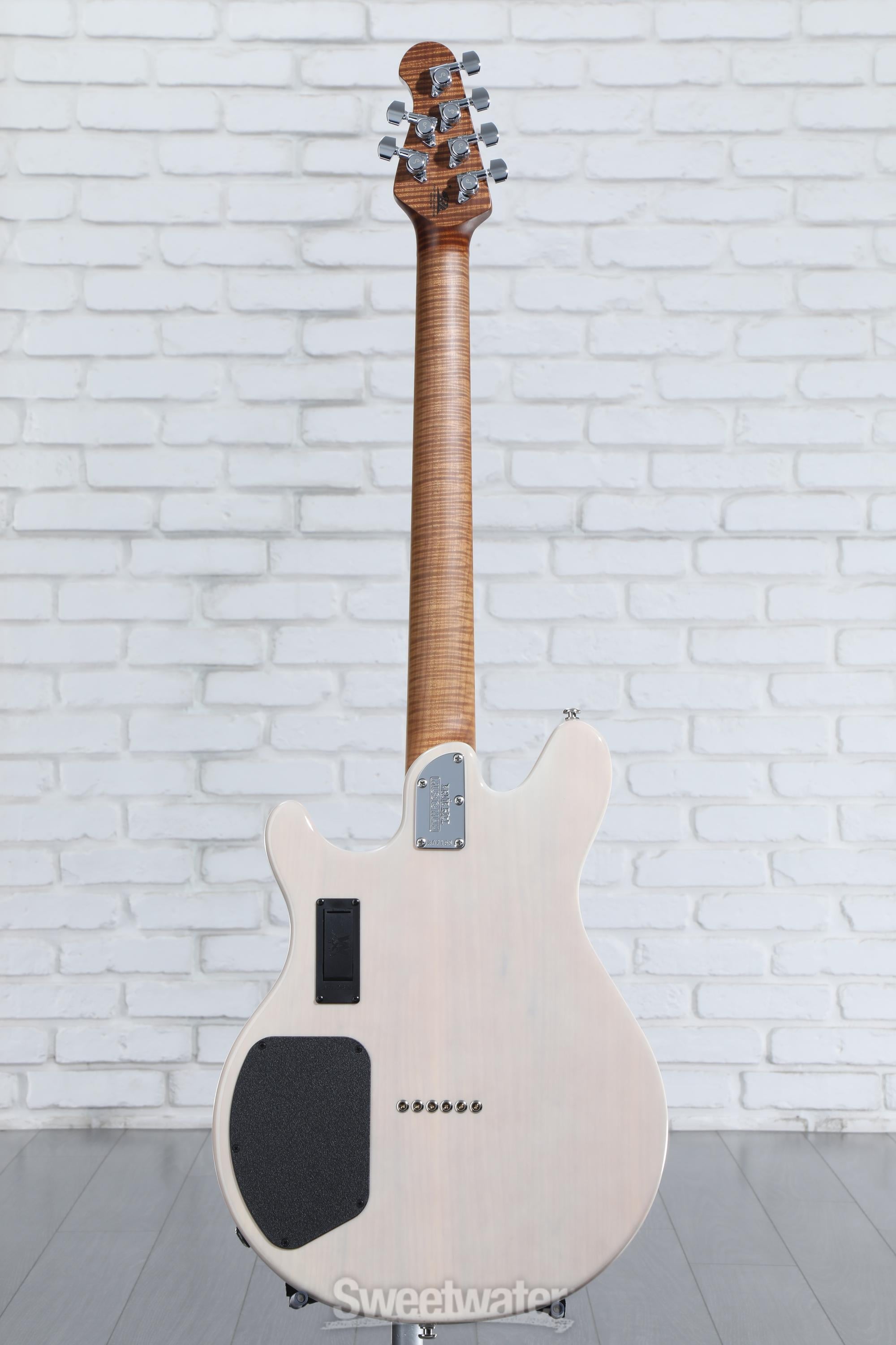 Ernie Ball Music Man Valentine Electric Guitar - Trans Buttermilk