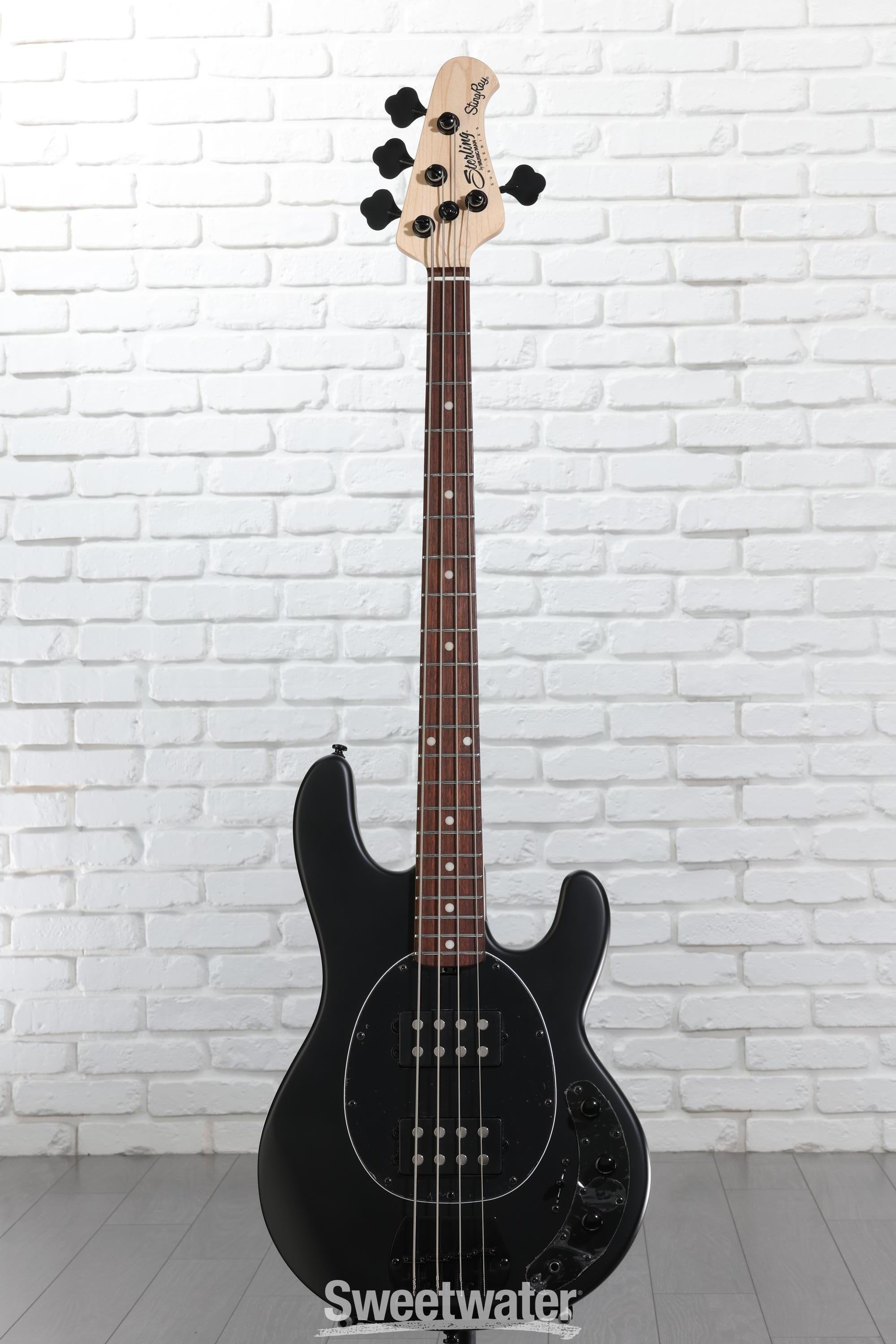 Sterling By Music Man StingRay RAY4HH Bass Guitar - Stealth Black
