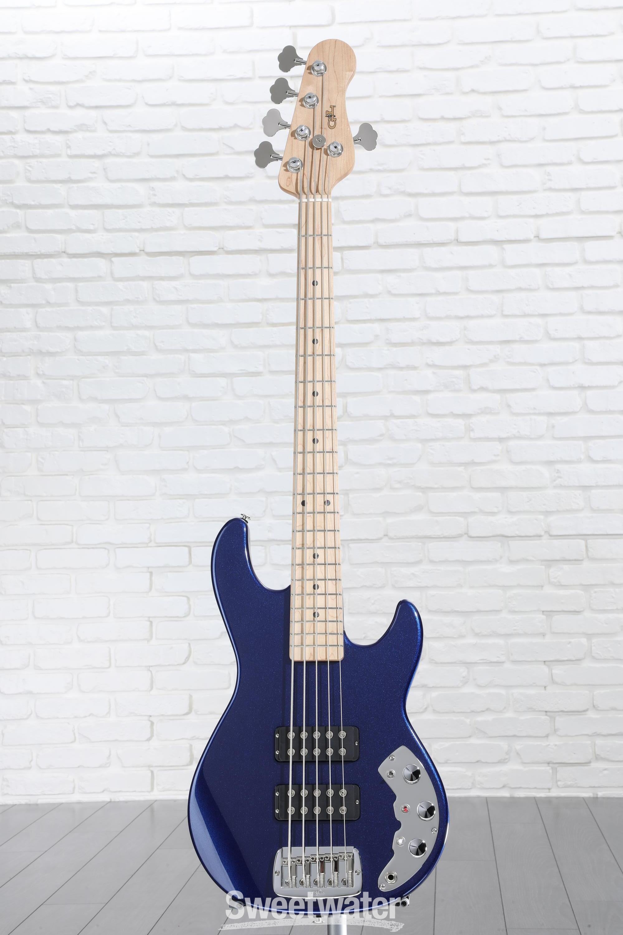 G&L Tribute Series L-2500 5 String Bass Guitar - Blue