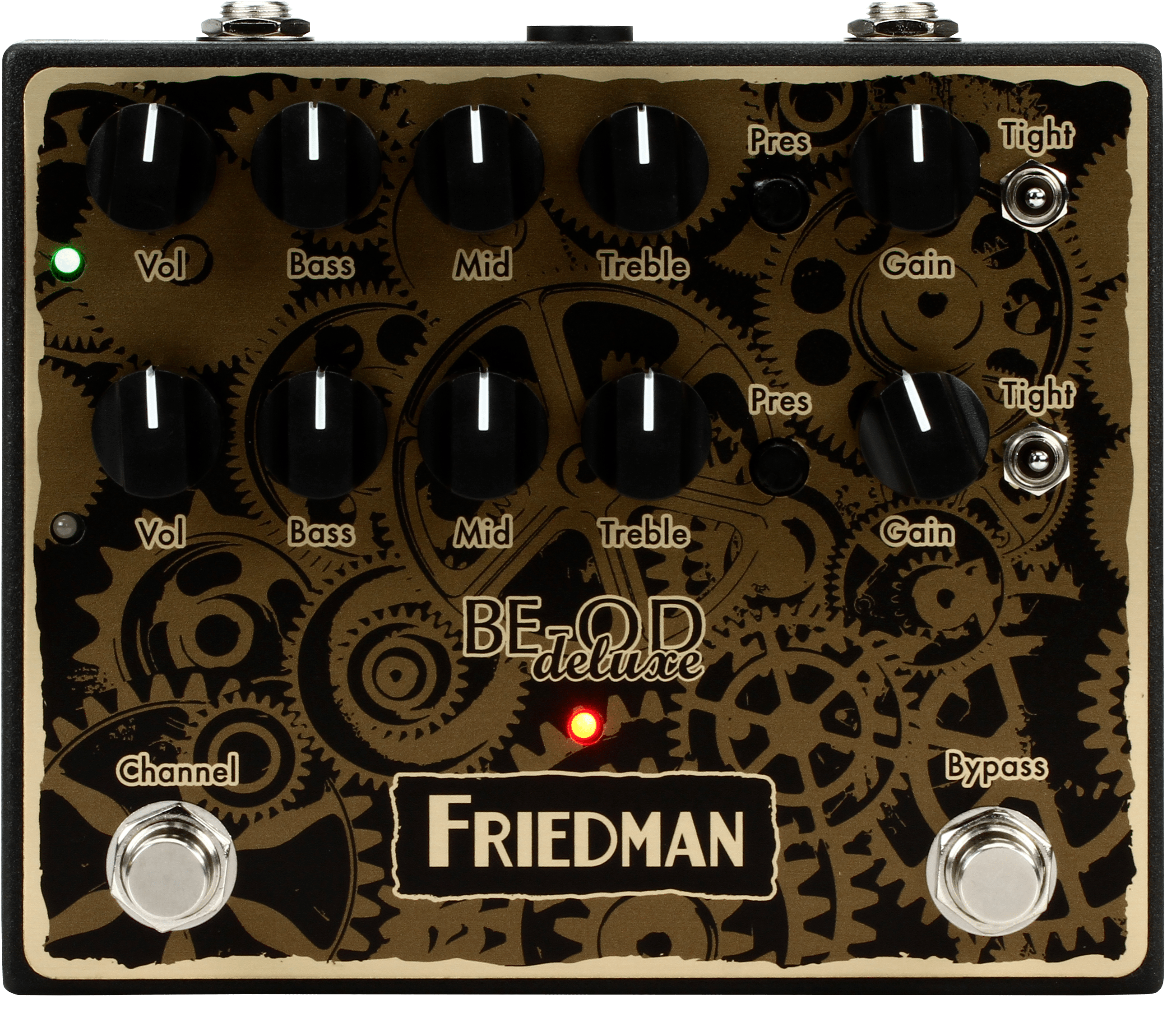 Friedman BE-OD Deluxe Dual Overdrive Pedal - Clockworks Edition 