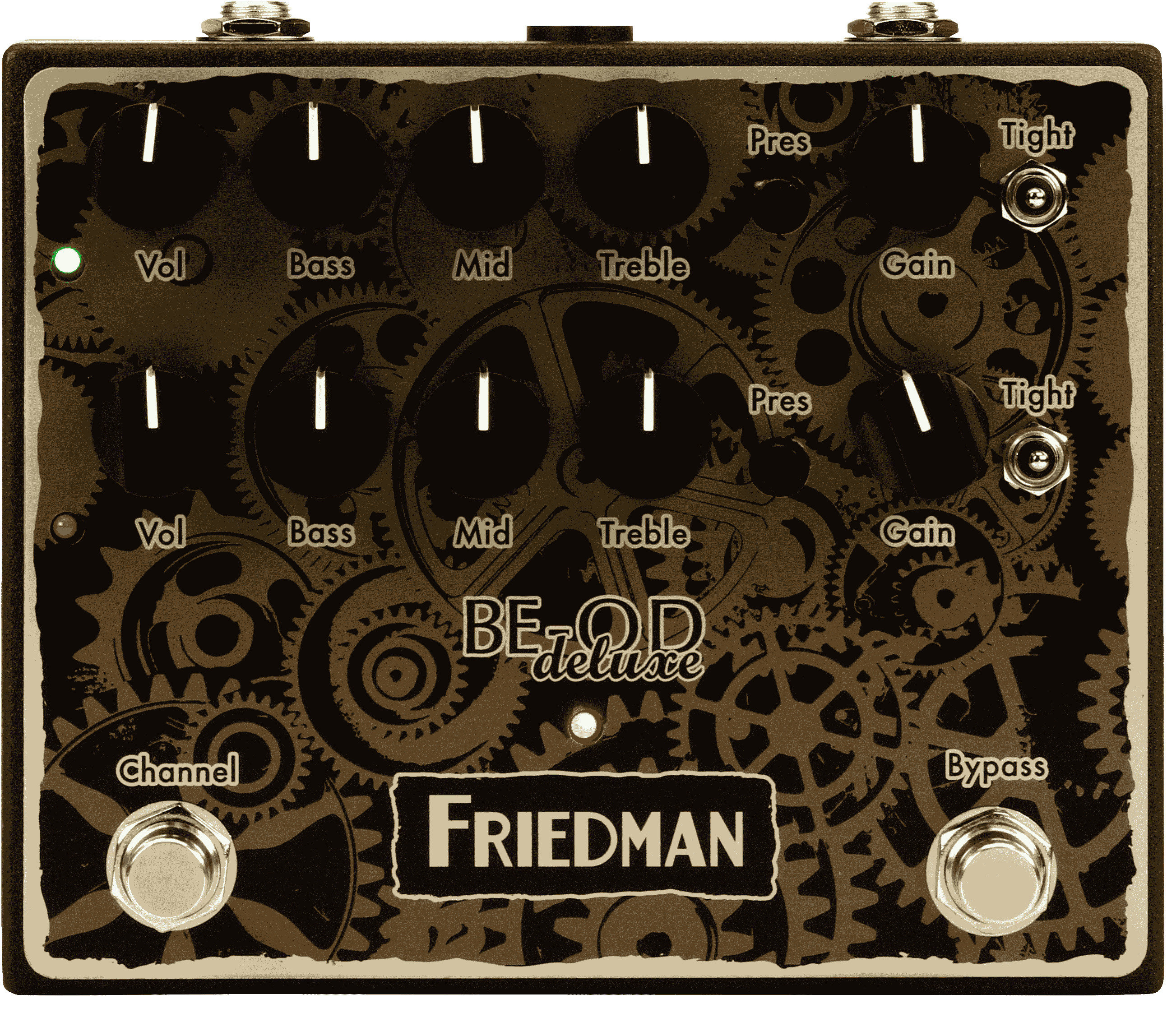 Friedman BE-OD Deluxe Dual Overdrive Pedal - Clockworks Edition Sweetwater  Exclusive