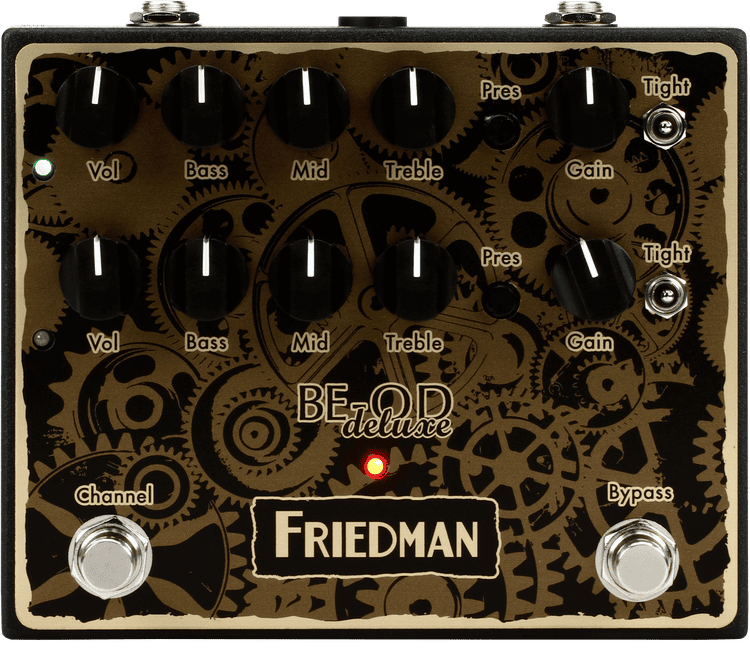 Friedman BE-OD Deluxe Dual Overdrive Pedal - Clockworks Edition 
